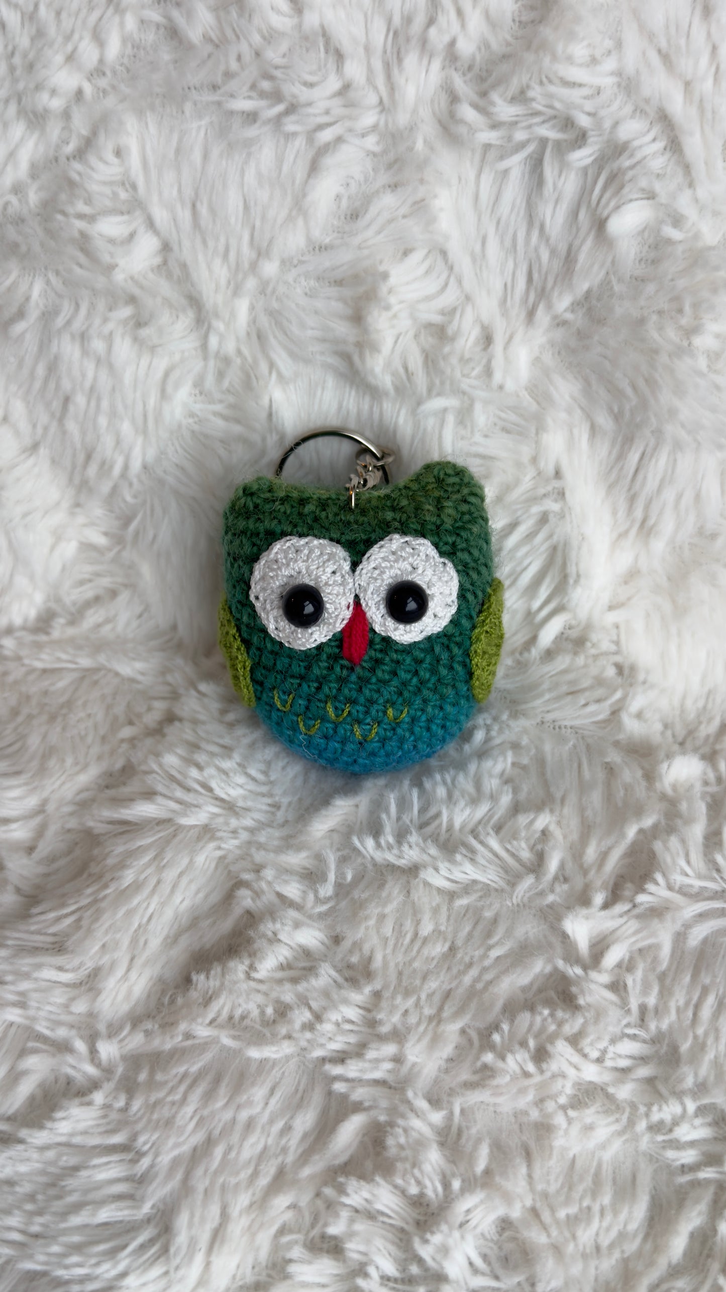 Handmade Crochet Owl Keychain – Flowers by Ou