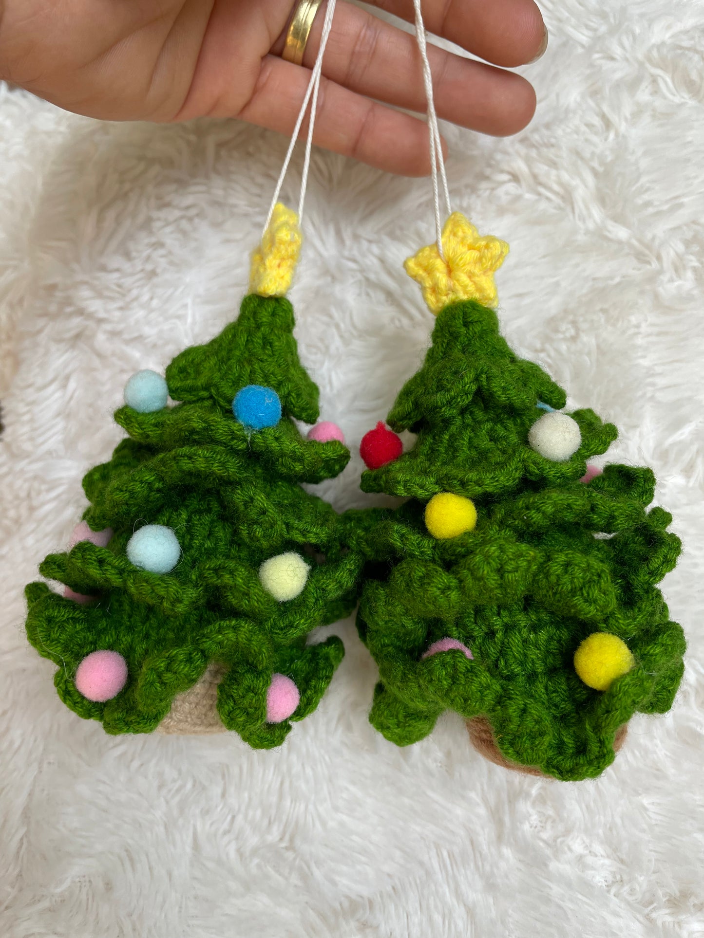 Handmade Crochet Christmas Tree Ornament