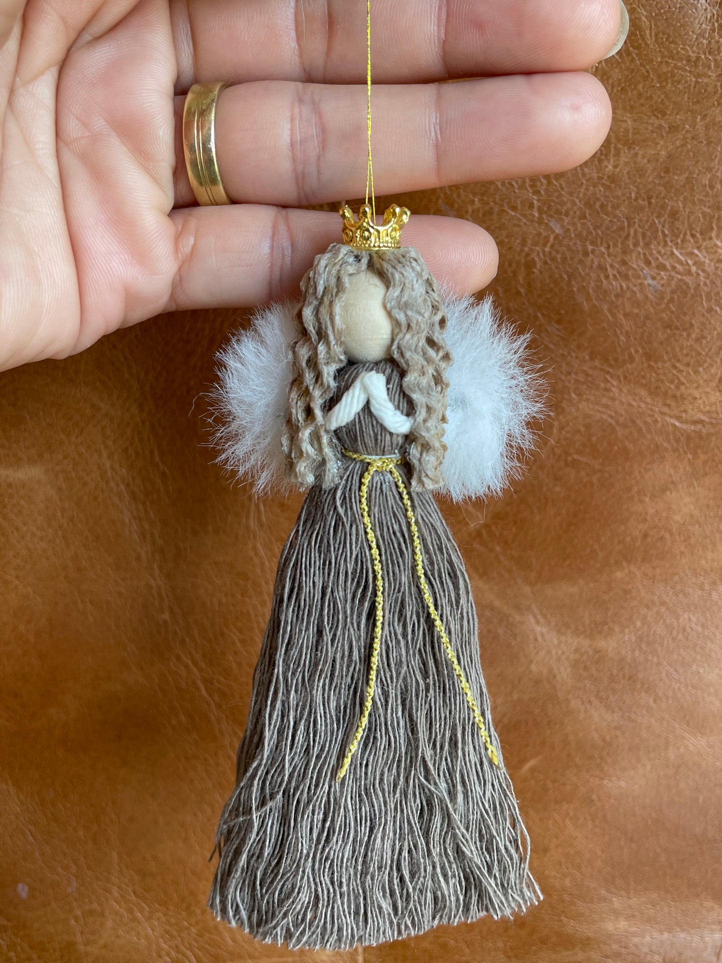 Elegant Handmade Mini Angel Ornament
