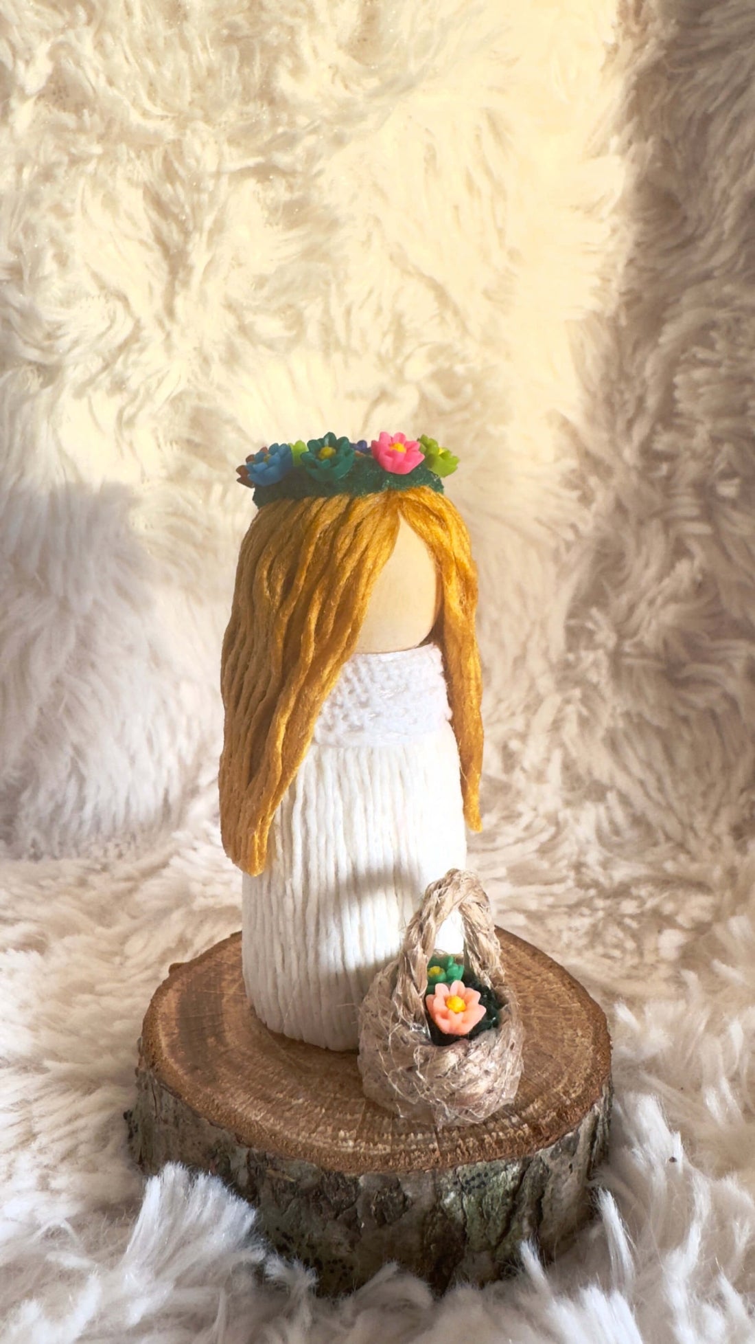 Mini Mid-Summer Girl - Handmade Swedish Midsummer Decoration