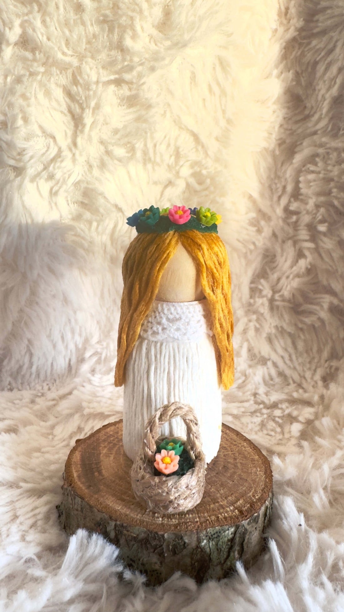 Mini Mid-Summer Girl - Handmade Swedish Midsummer Decoration