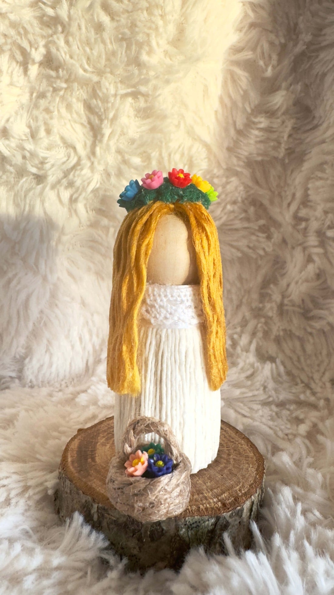 Mini Mid-Summer Girl - Handmade Swedish Midsummer Decoration