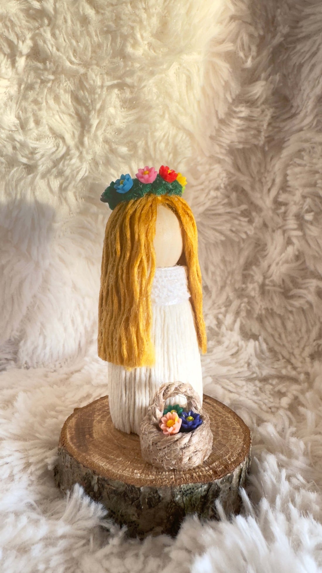 Mini Mid-Summer Girl - Handmade Swedish Midsummer Decoration
