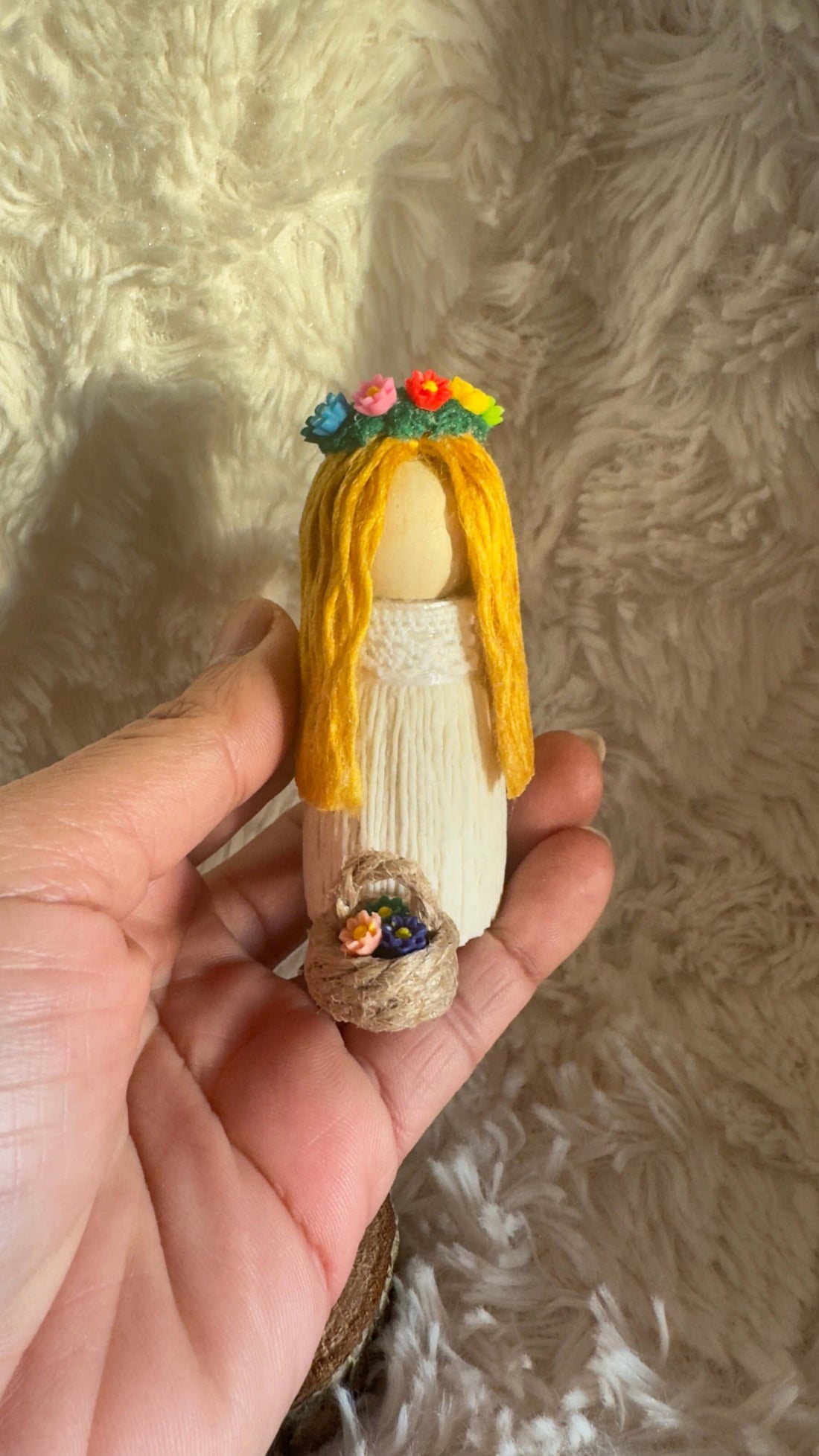 Mini Mid-Summer Girl - Handmade Swedish Midsummer Decoration