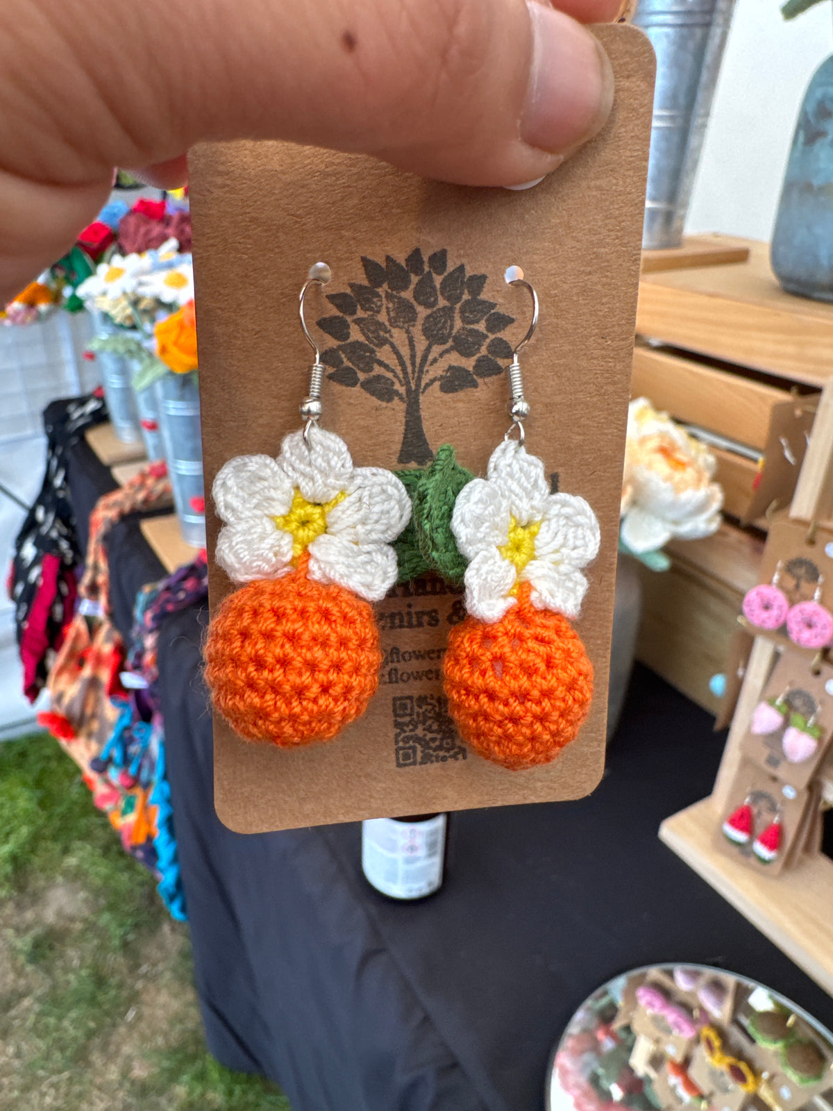 Cute Mini Crochet Earrings 🧶💕