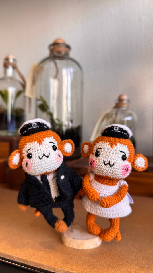 Graduated Monkey Dolls 🎓