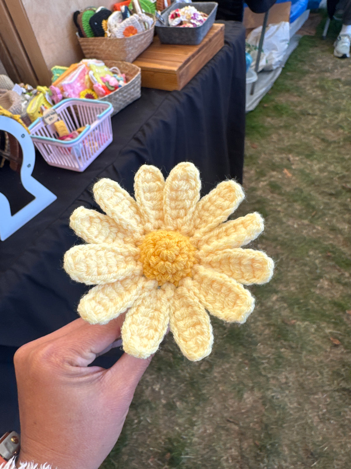 Handmade Crochet Daisy Flower 🌼