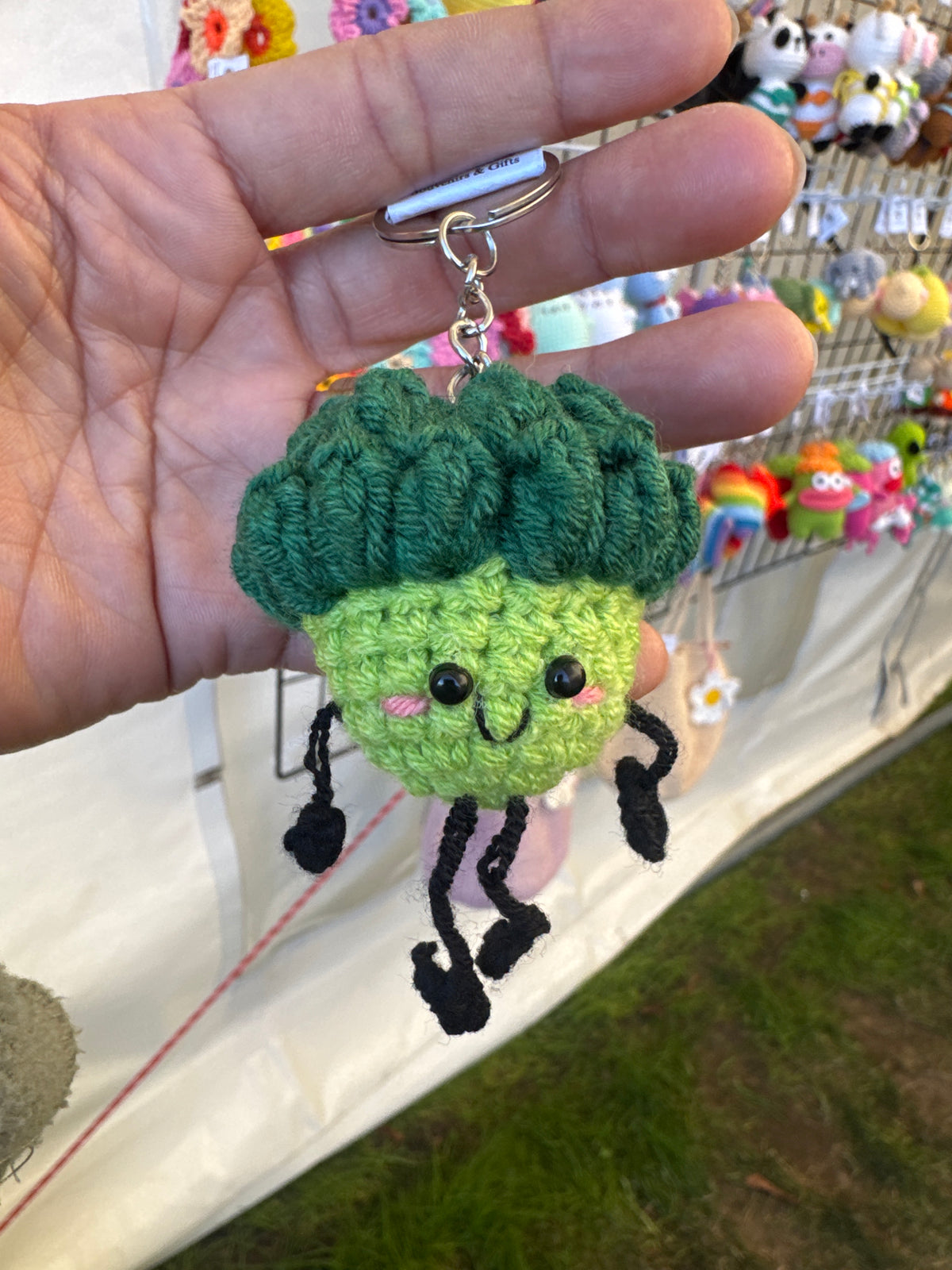 Cute Crochet Mini Fruit Keychain