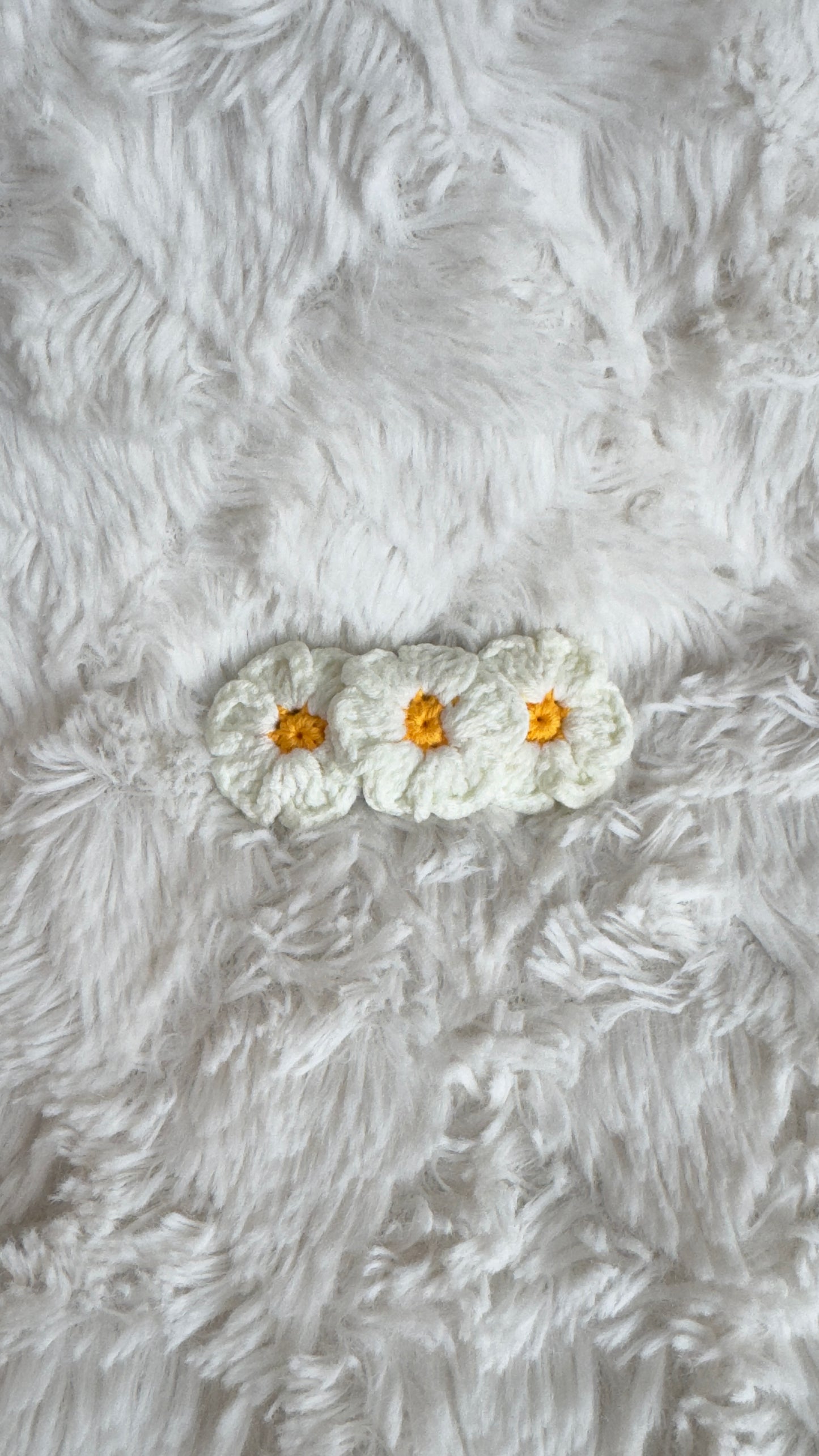 Handmade Crochet Flower Hair Clip