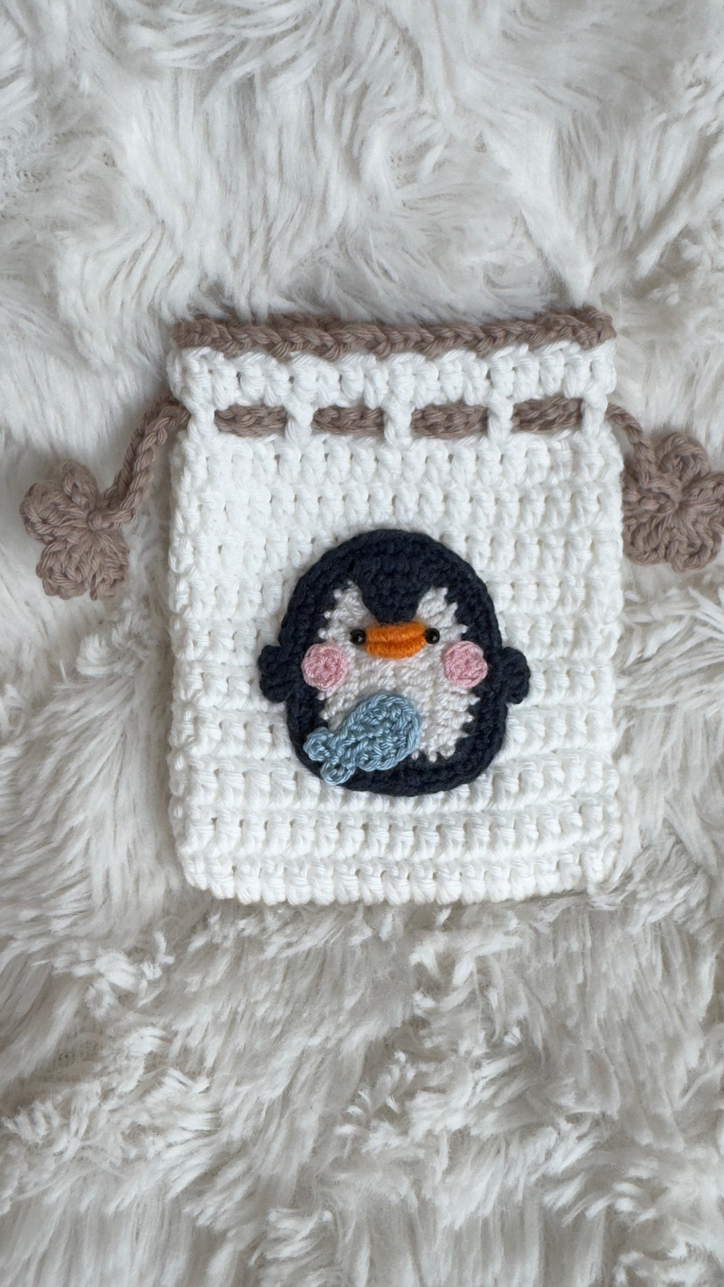 Handmade Crochet Mini Pouch – Cute Character | Flowers by Ou