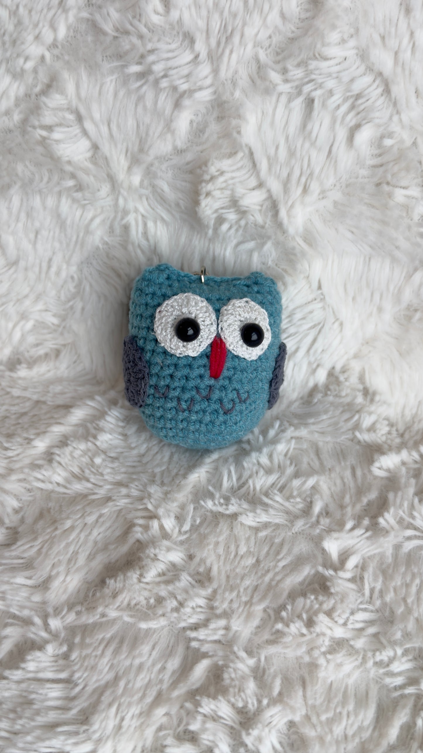 Handmade Crochet Owl Keychain – Flowers by Ou
