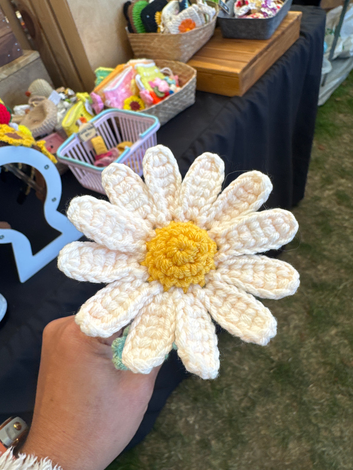 Handmade Crochet Daisy Flower 🌼