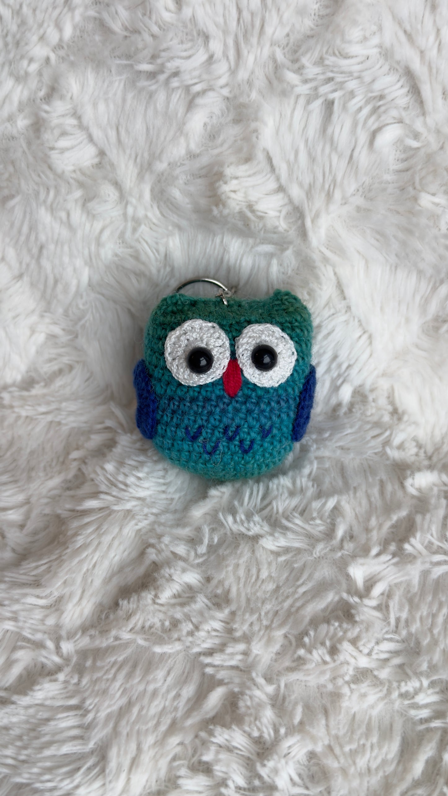 Handmade Crochet Owl Keychain – Flowers by Ou
