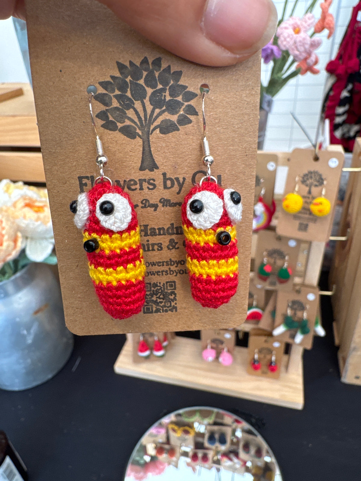 Cute Mini Crochet Earrings 🧶💕