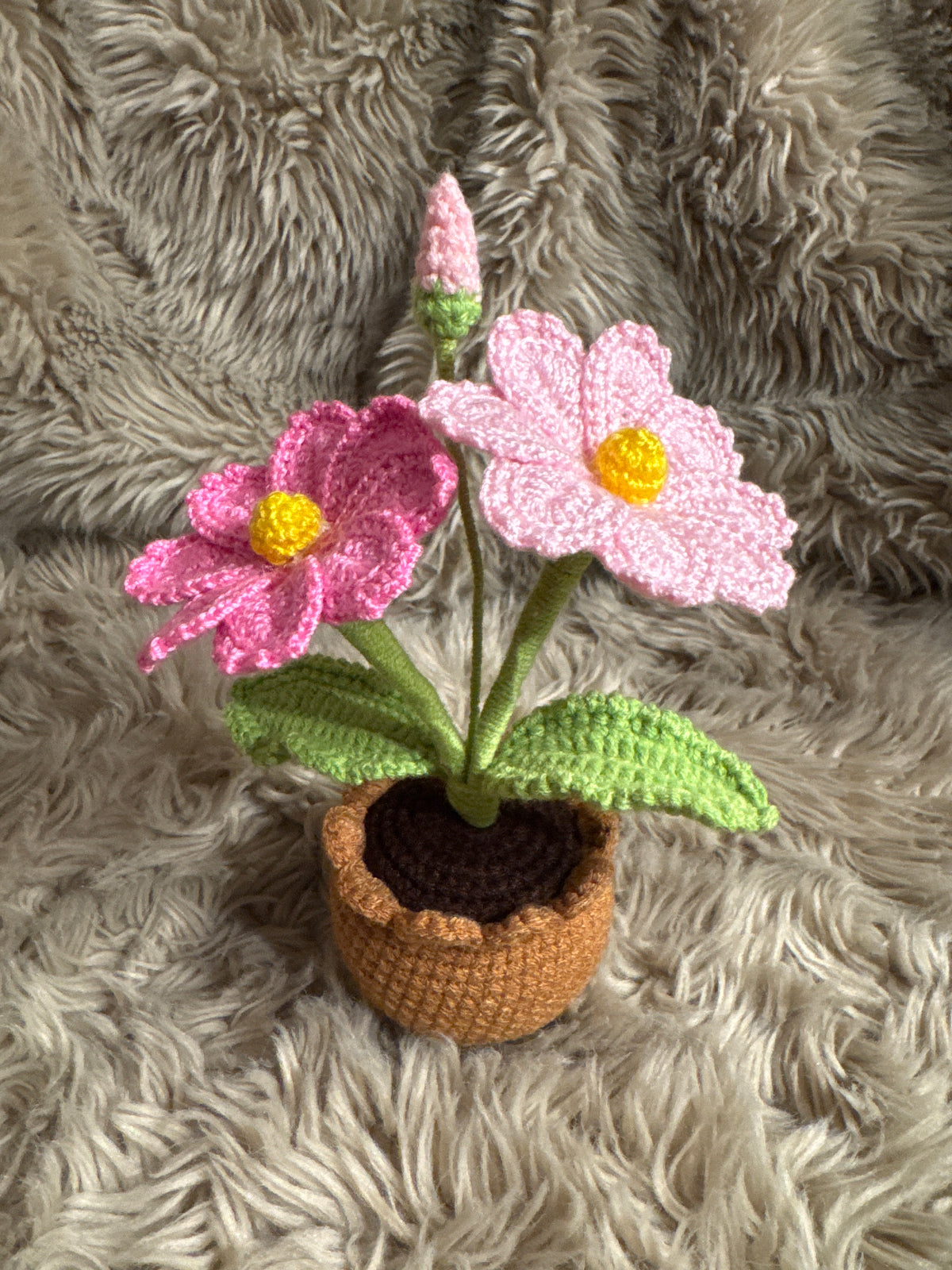 Handmade Crochet Flower Pot Decoration