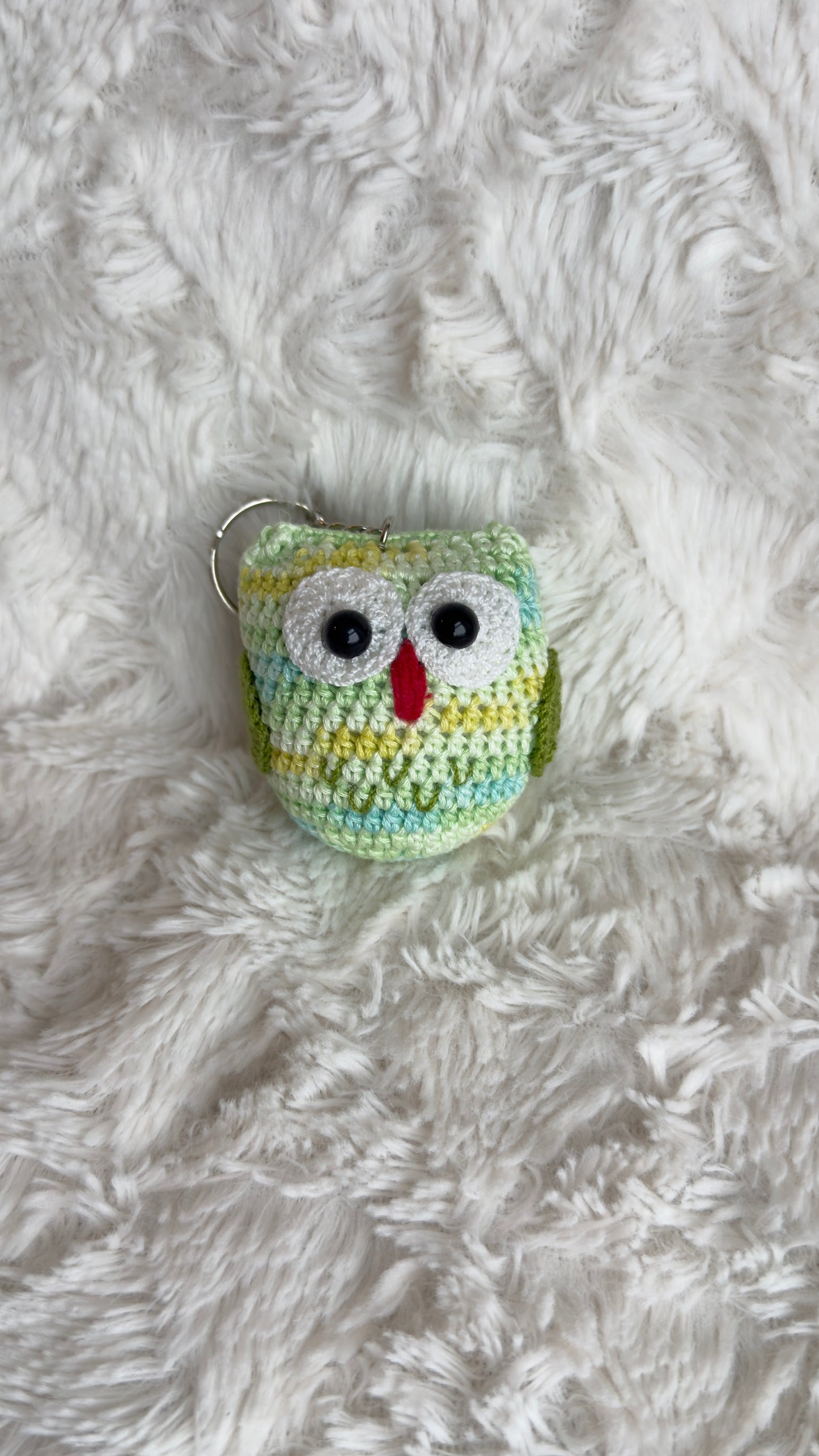 Handmade Crochet Owl Keychain – Flowers by Ou