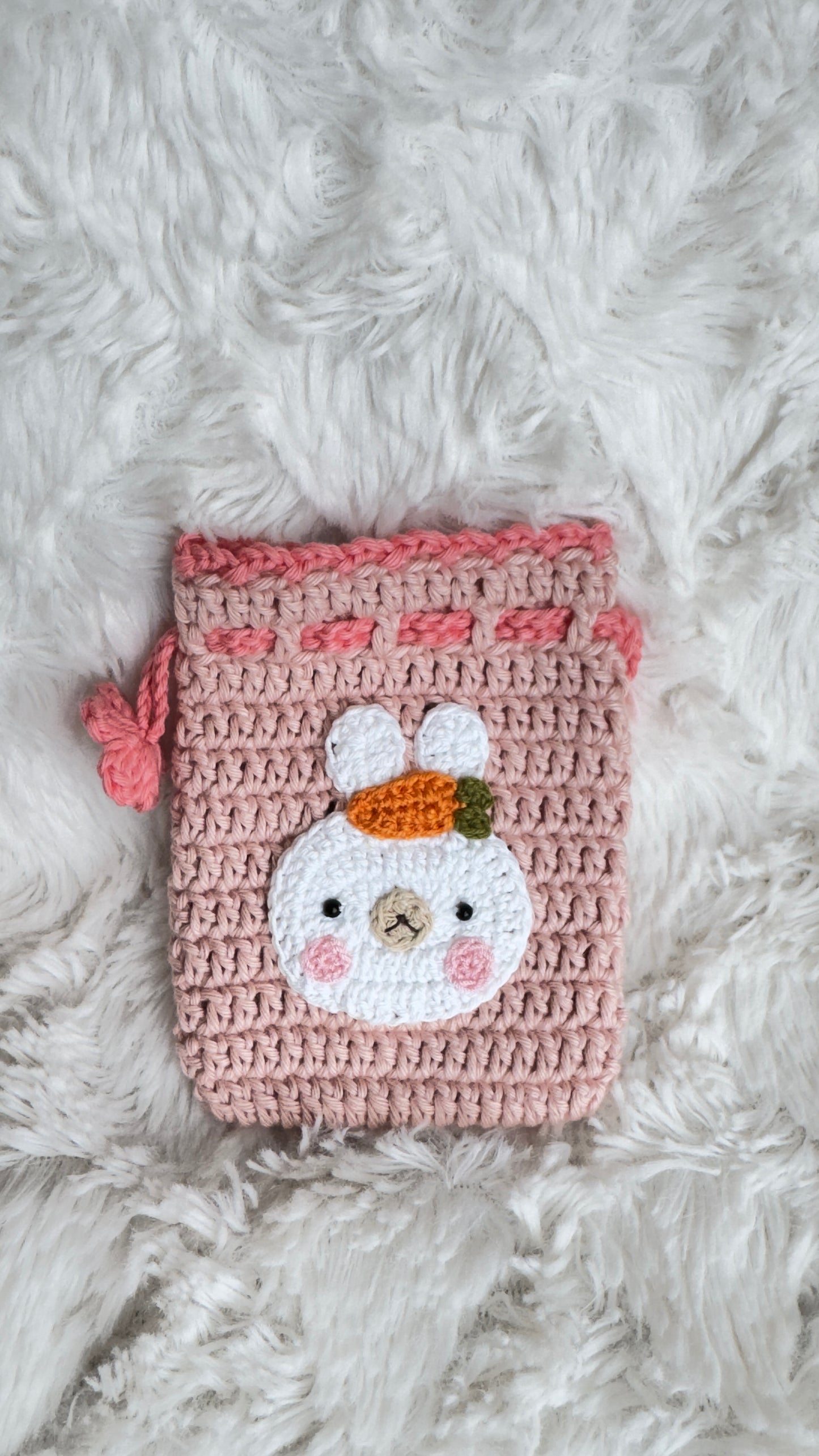 Handmade Crochet Mini Pouch – Cute Character | Flowers by Ou