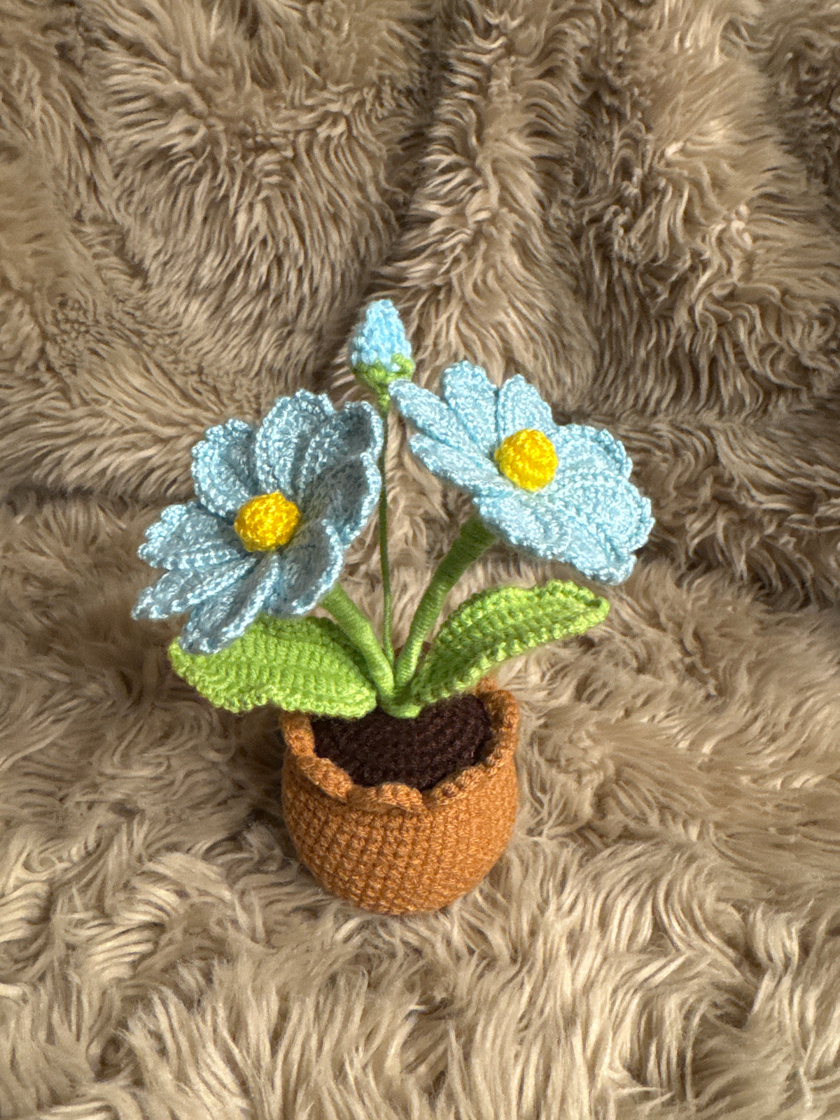 Handmade Crochet Flower Pot Decoration