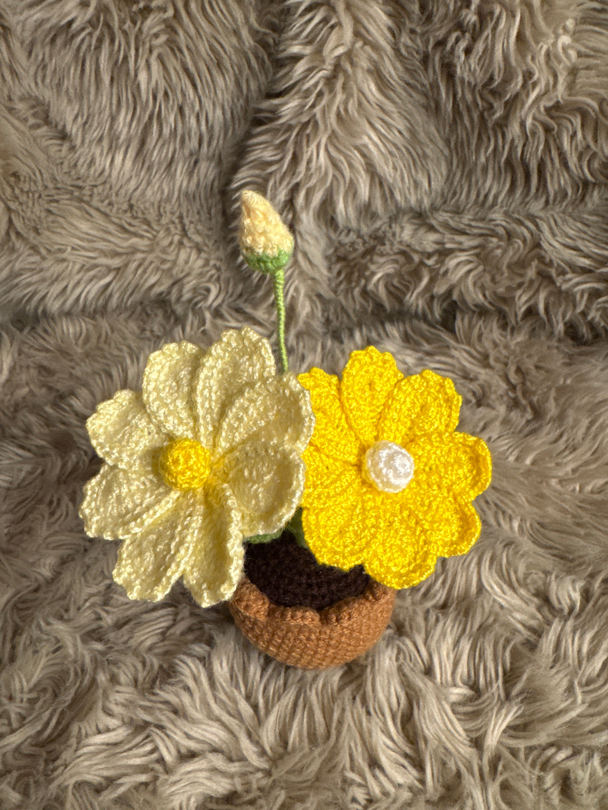 Handmade Crochet Flower Pot Decoration