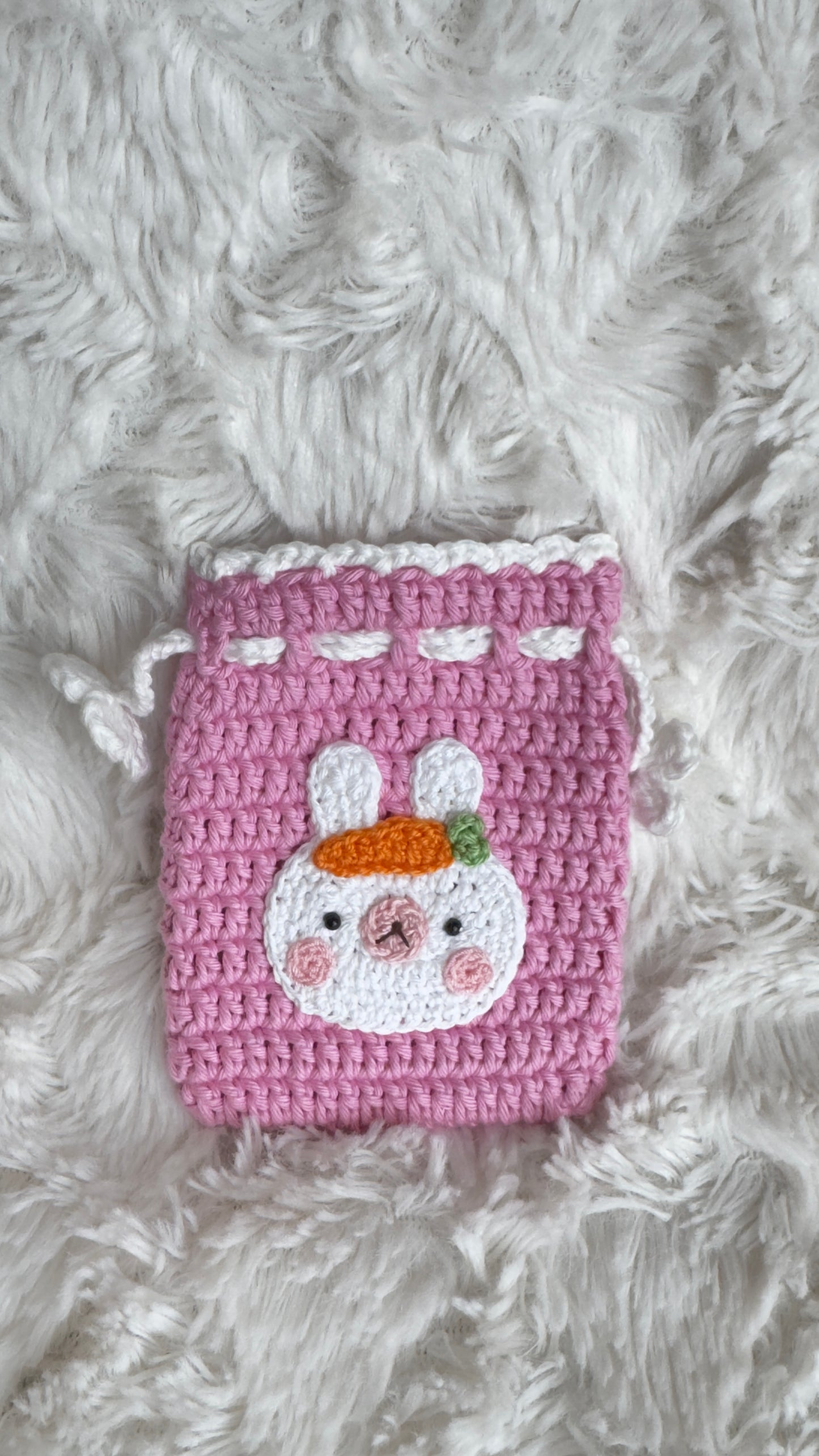 Handmade Crochet Mini Pouch – Cute Character | Flowers by Ou