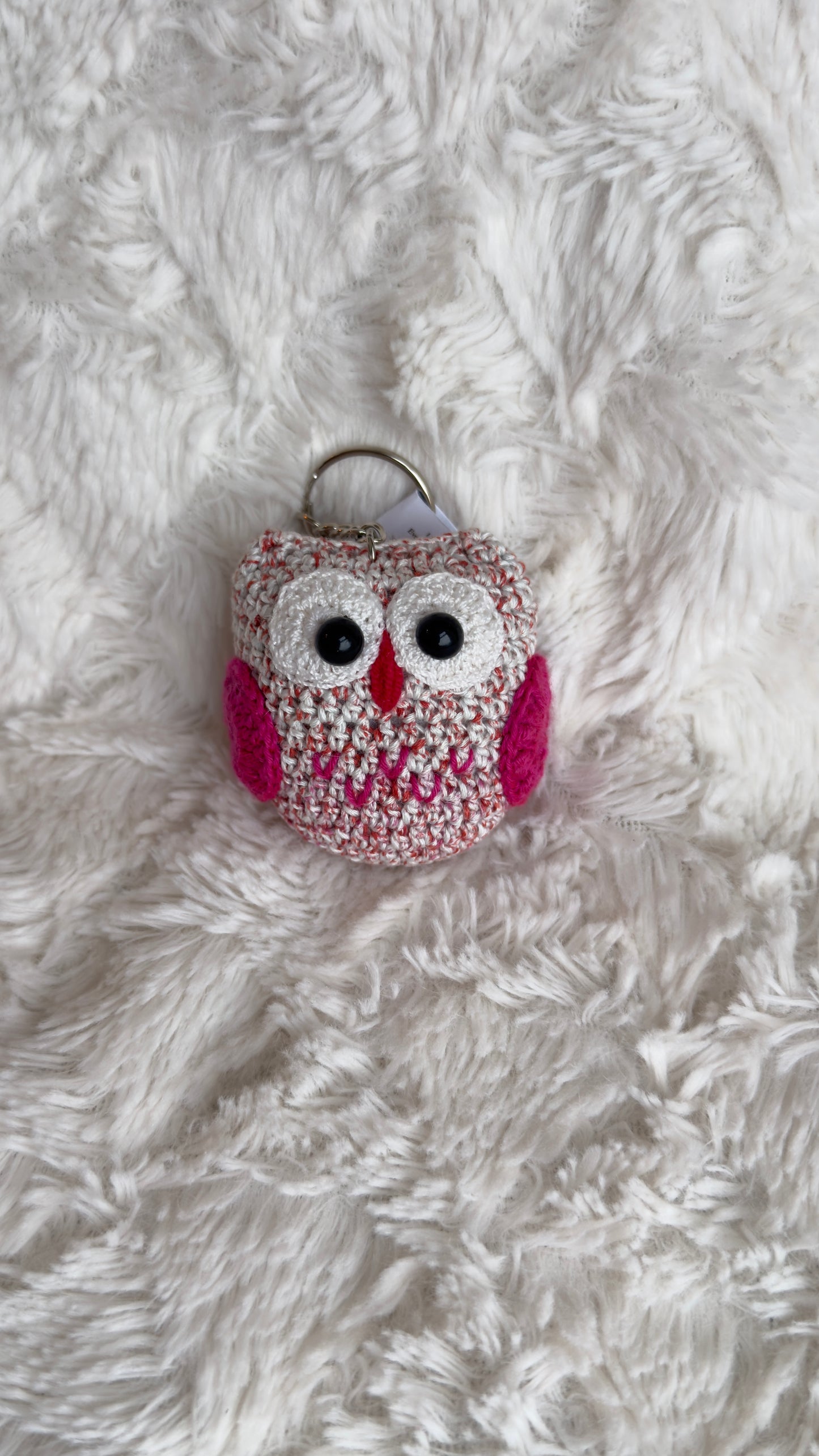 Handmade Crochet Owl Keychain – Flowers by Ou