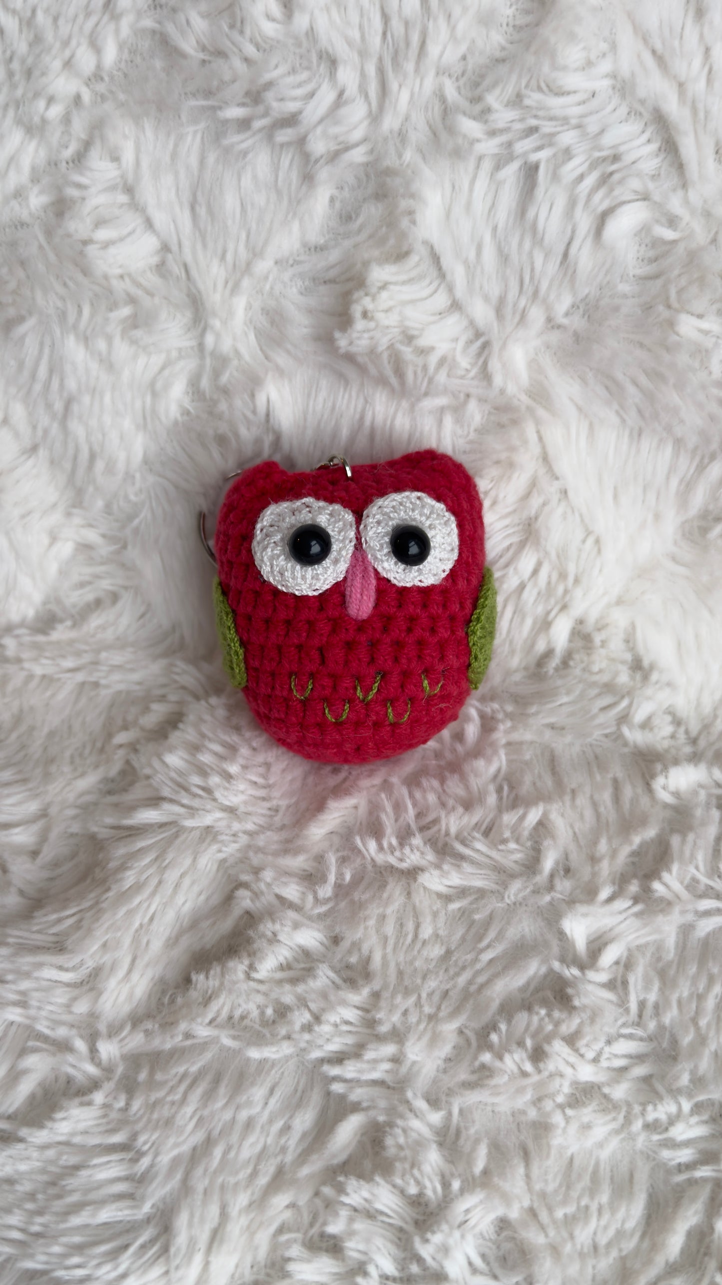 Handmade Crochet Owl Keychain – Flowers by Ou