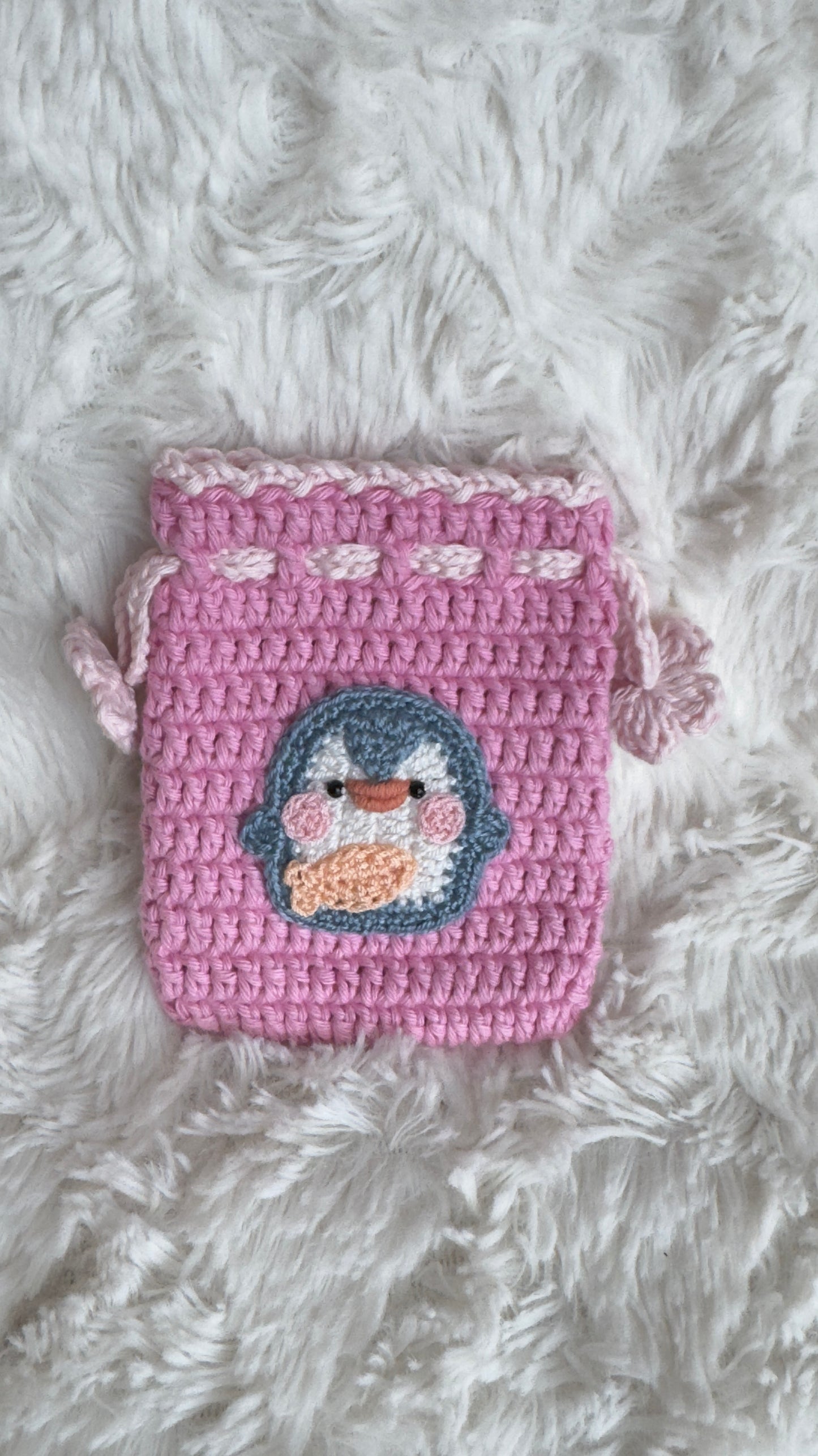 Handmade Crochet Mini Pouch – Cute Character | Flowers by Ou