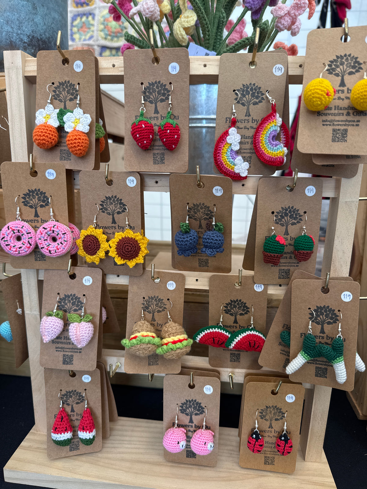 Cute Mini Crochet Earrings 🧶💕