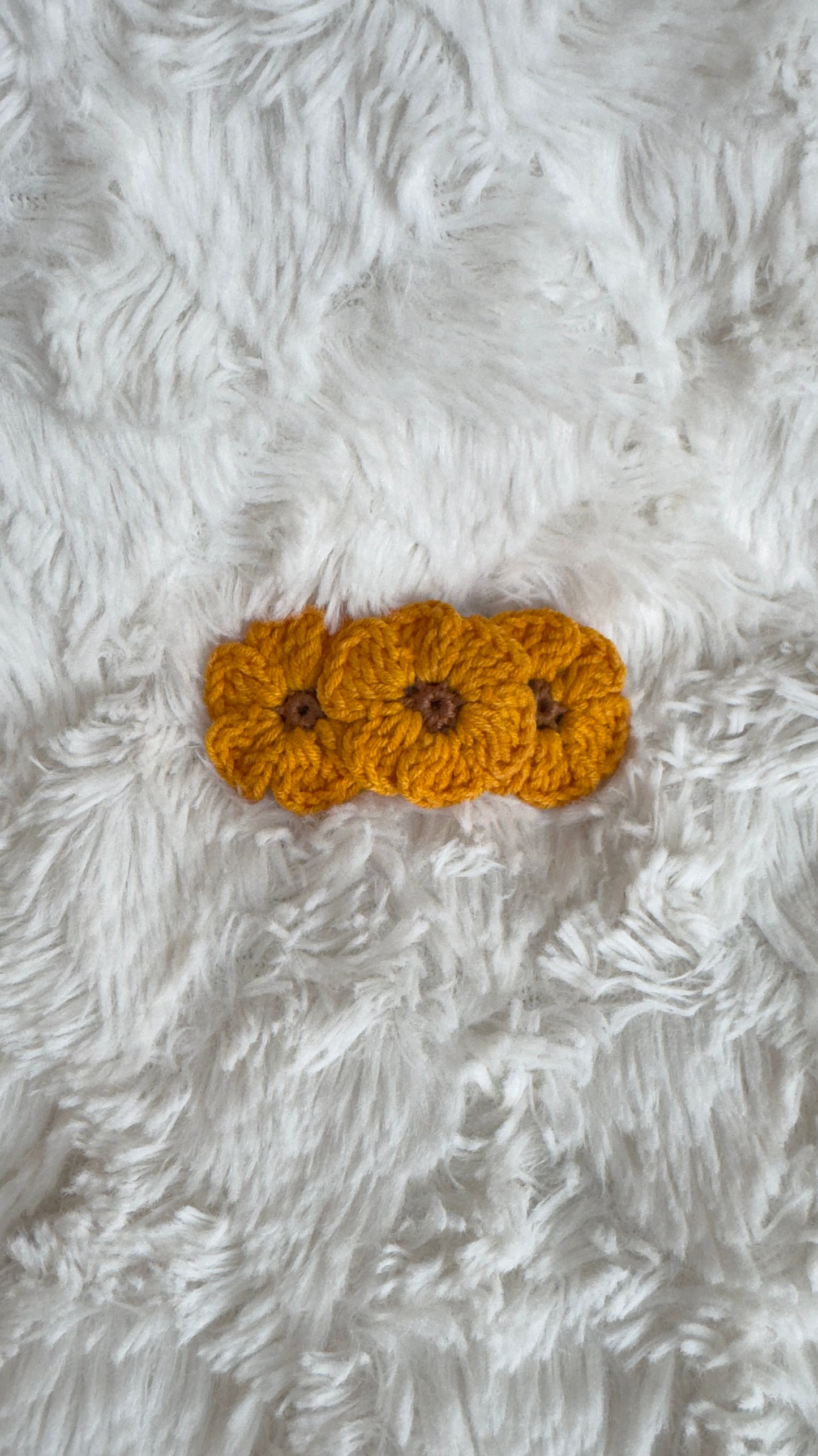 Handmade Crochet Flower Hair Clip