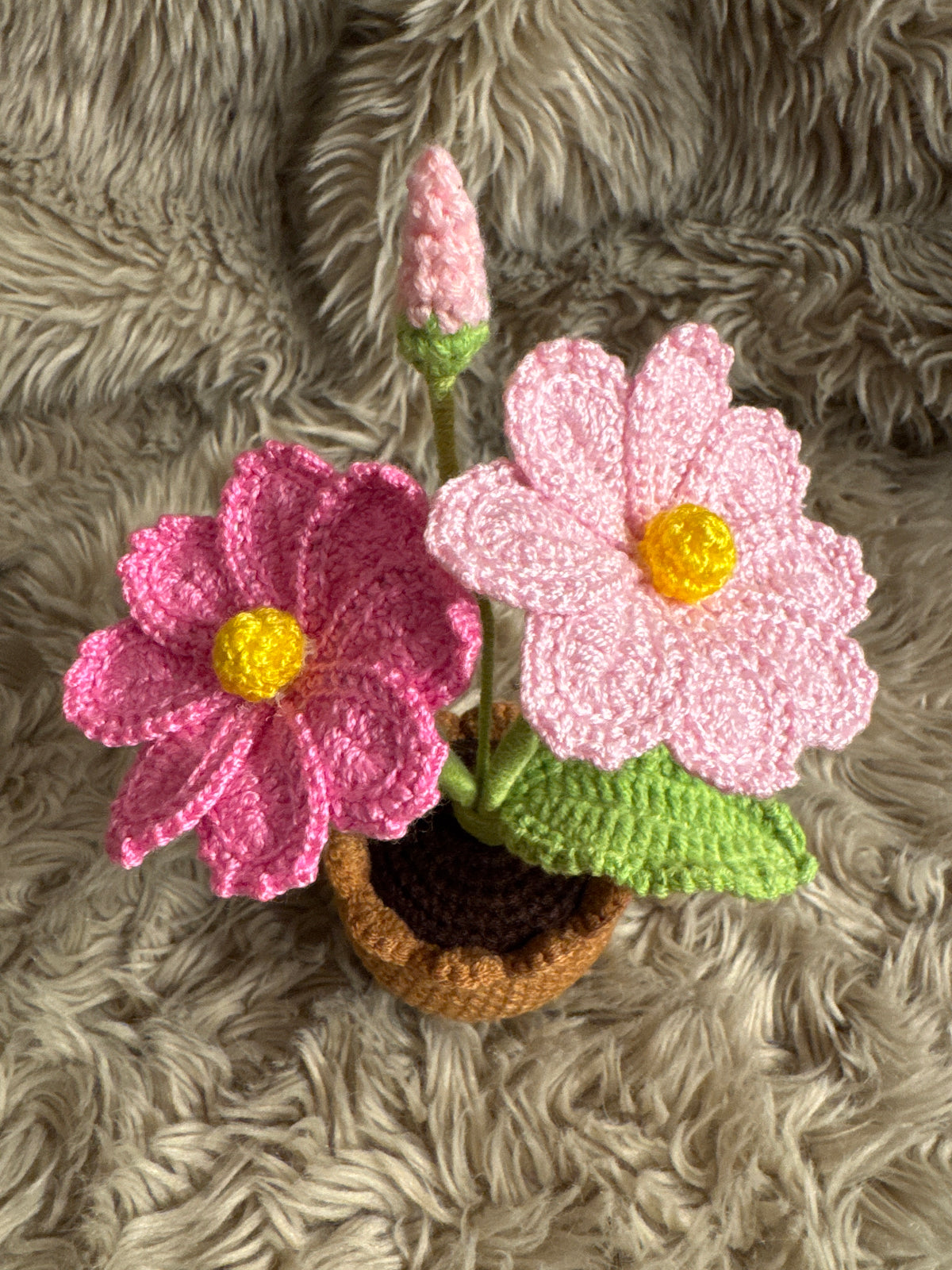 Handmade Crochet Flower Pot Decoration