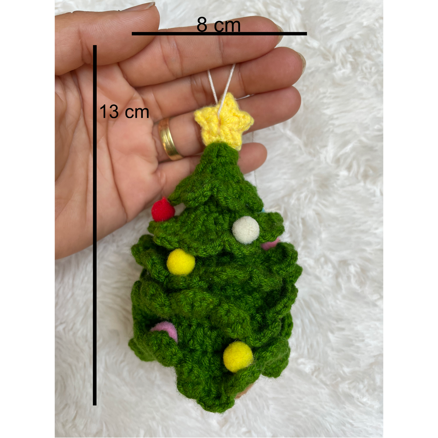 Handmade Crochet Christmas Tree Ornament