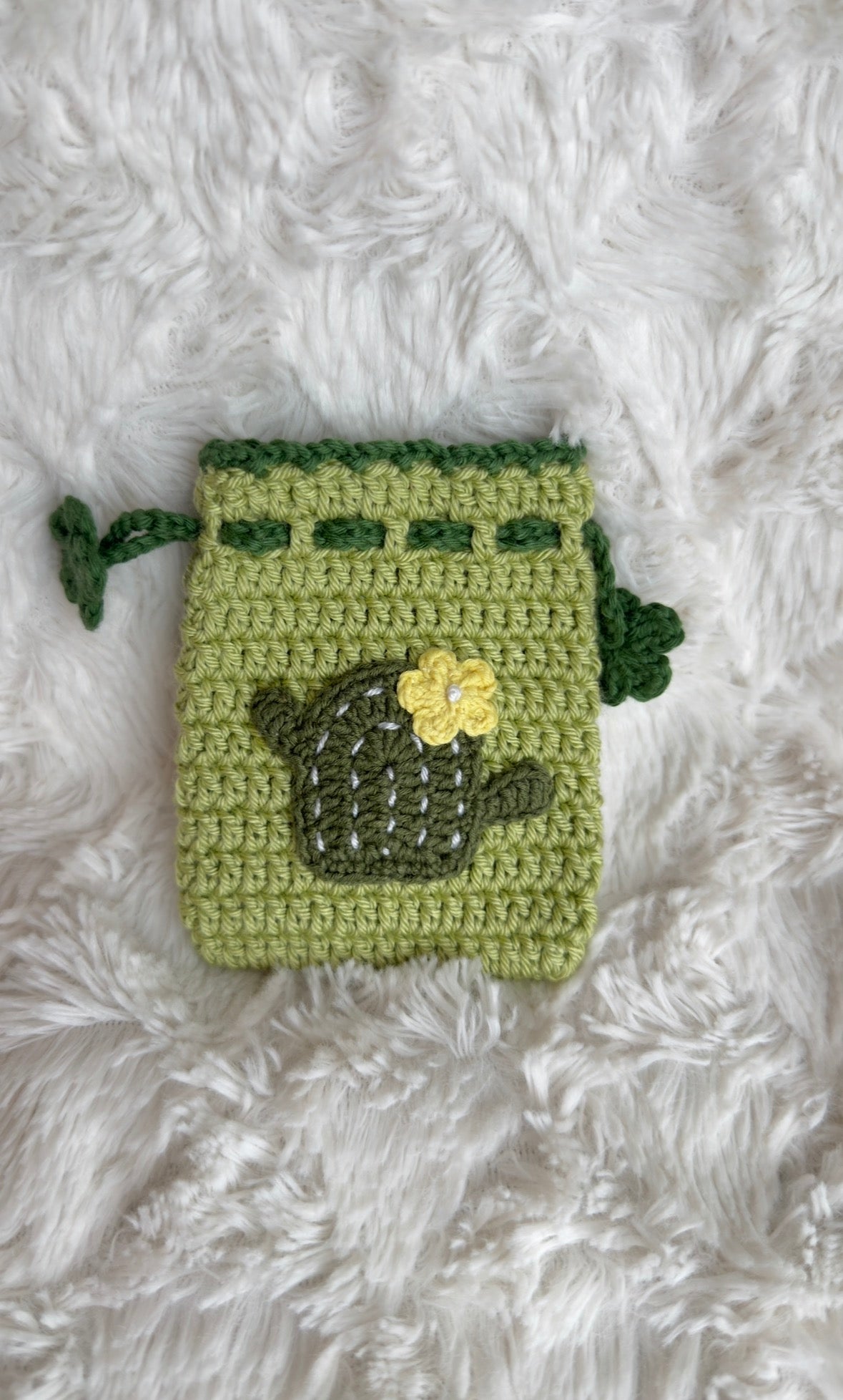 Handmade Crochet Mini Pouch – Cute Character | Flowers by Ou