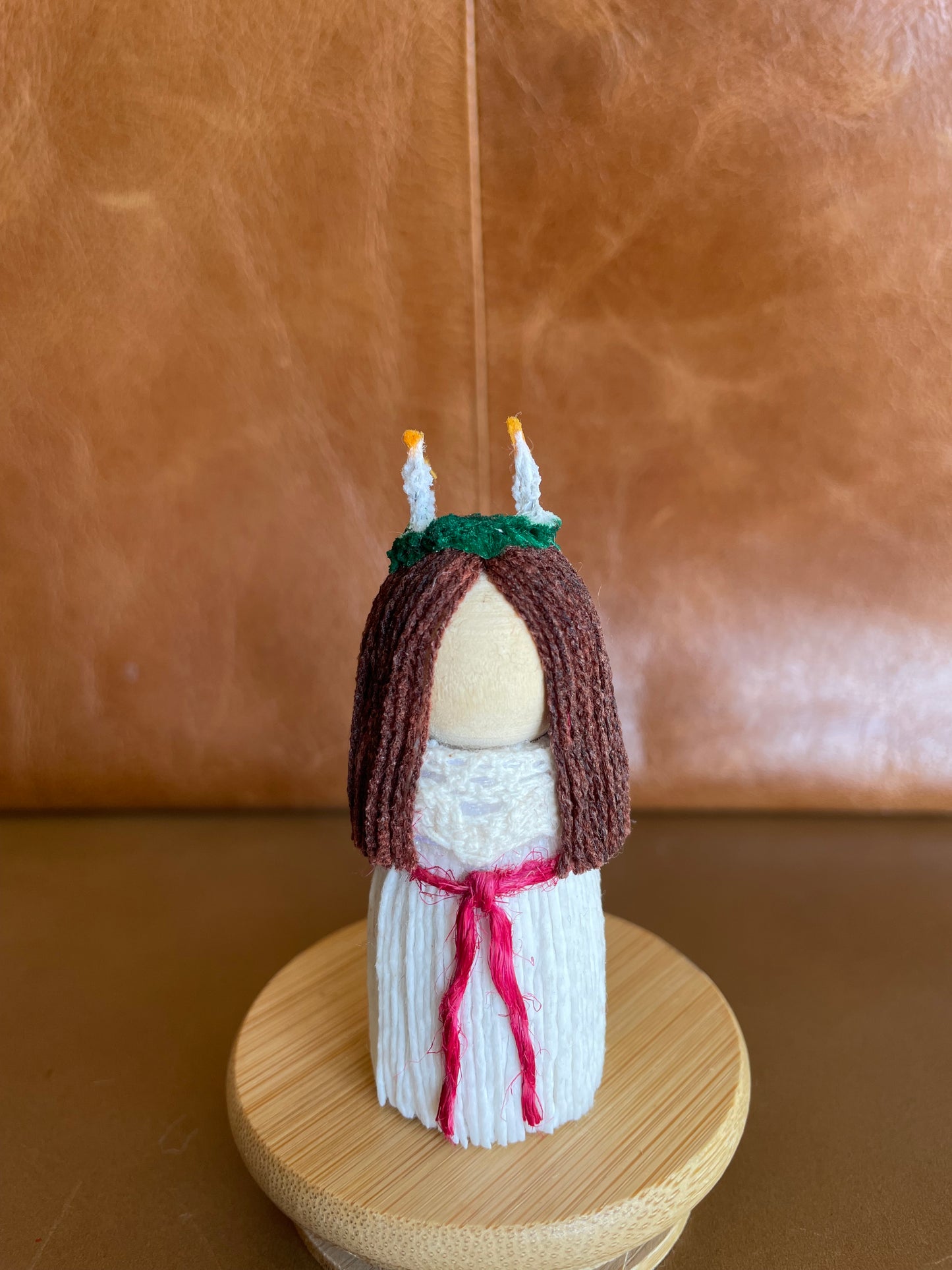 Handmade Lucia Figurine – Swedish Christmas Tradition