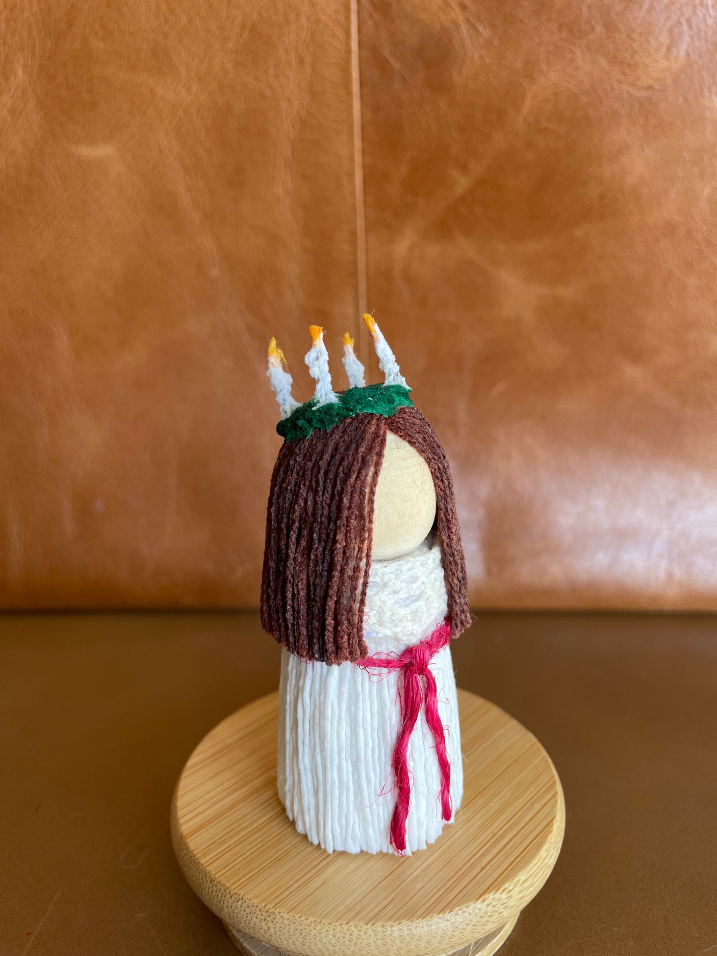 Handmade Lucia Figurine – Swedish Christmas Tradition
