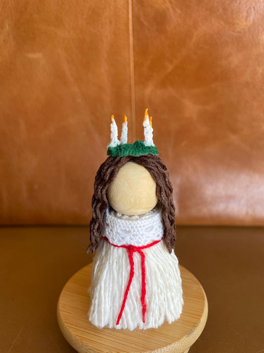 Handmade Lucia Figurine – Swedish Christmas Tradition