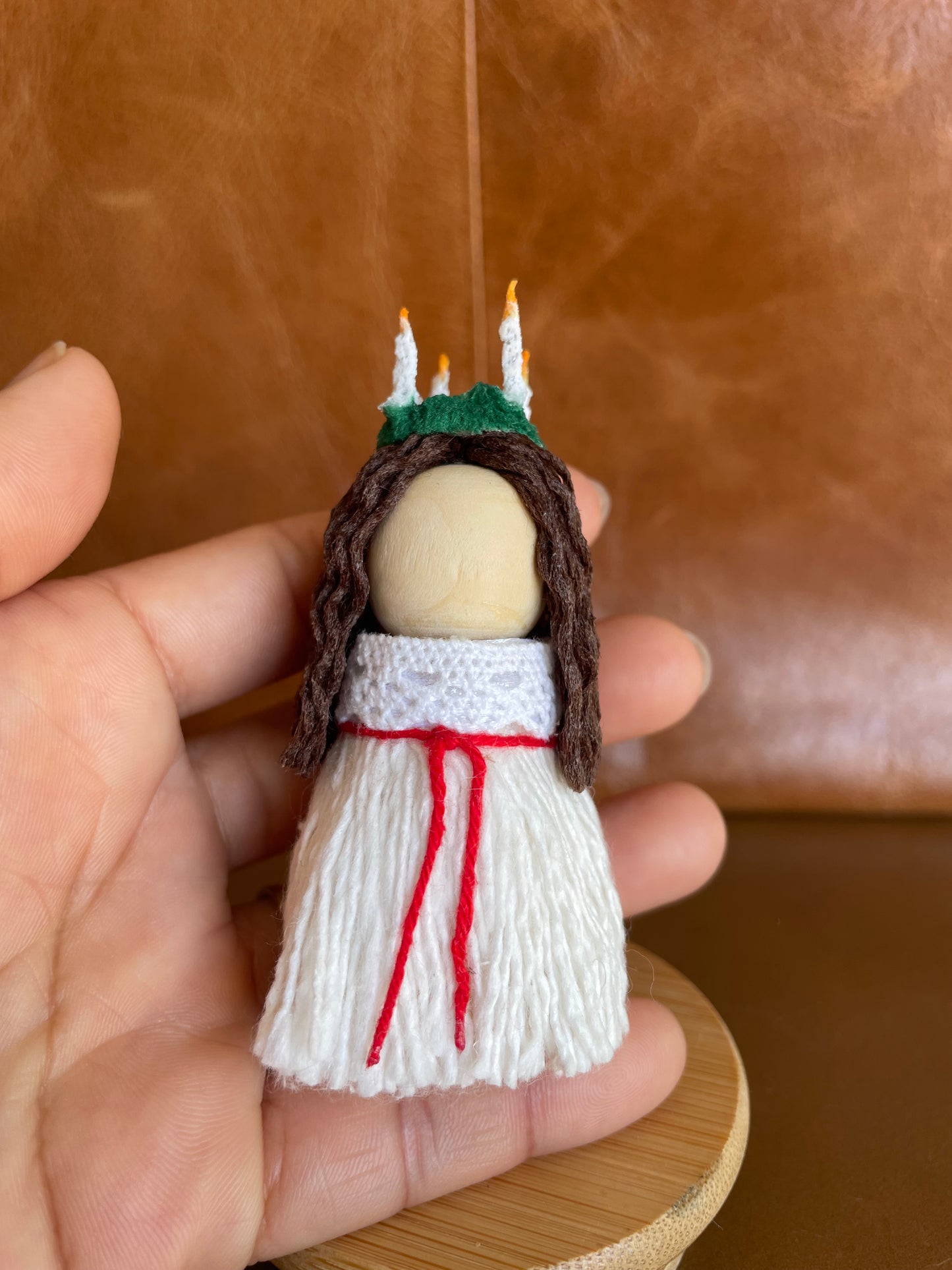 Handmade Lucia Figurine – Swedish Christmas Tradition