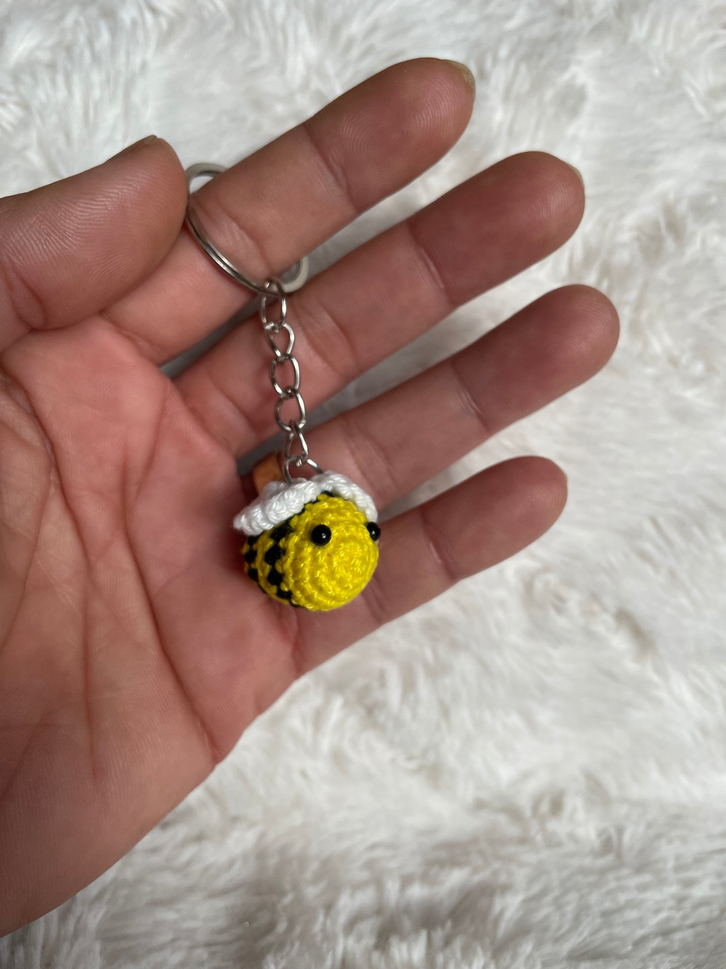 Handmade Mini Bee Keychain 🐝💛