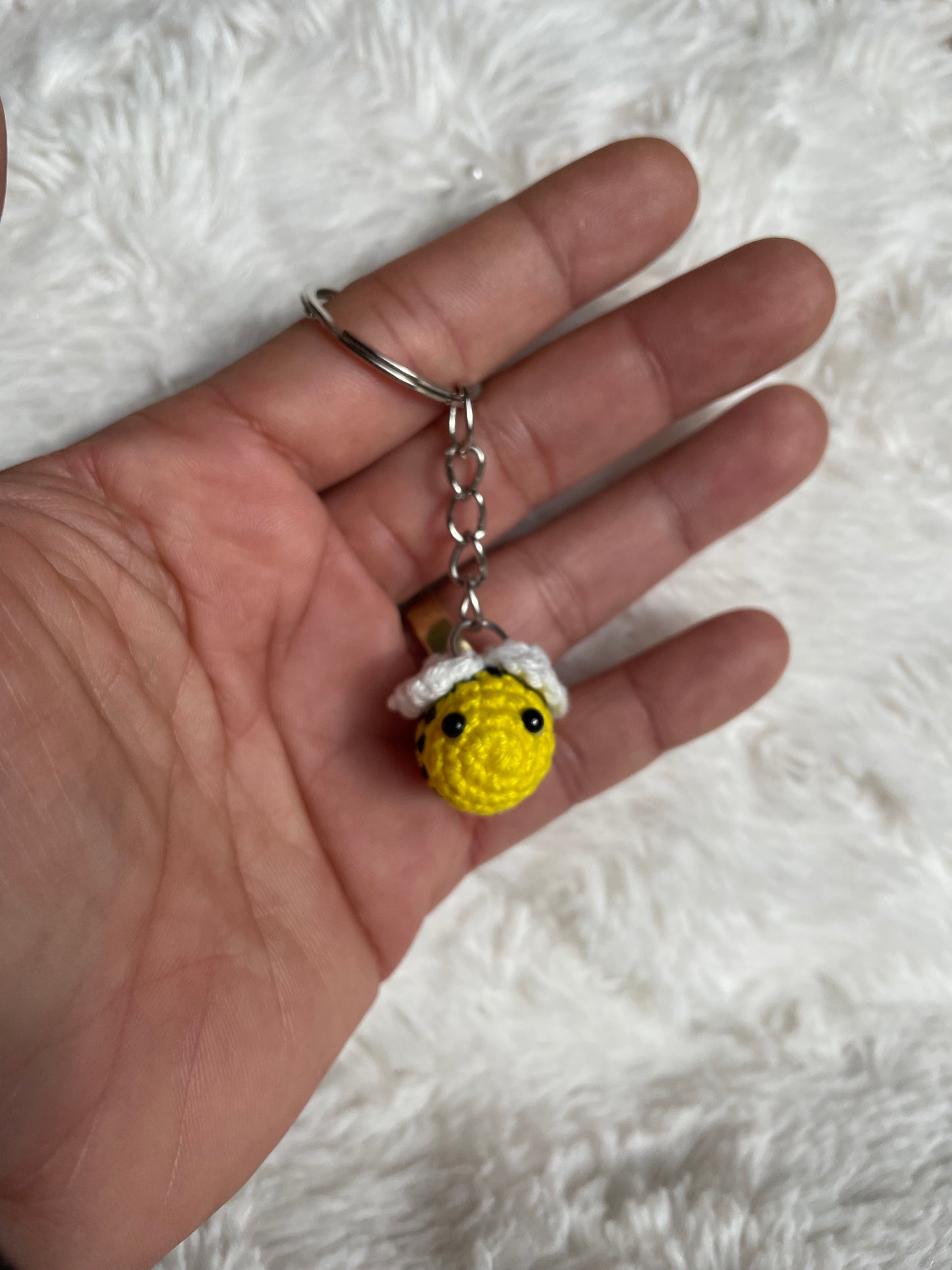 Handmade Mini Bee Keychain 🐝💛
