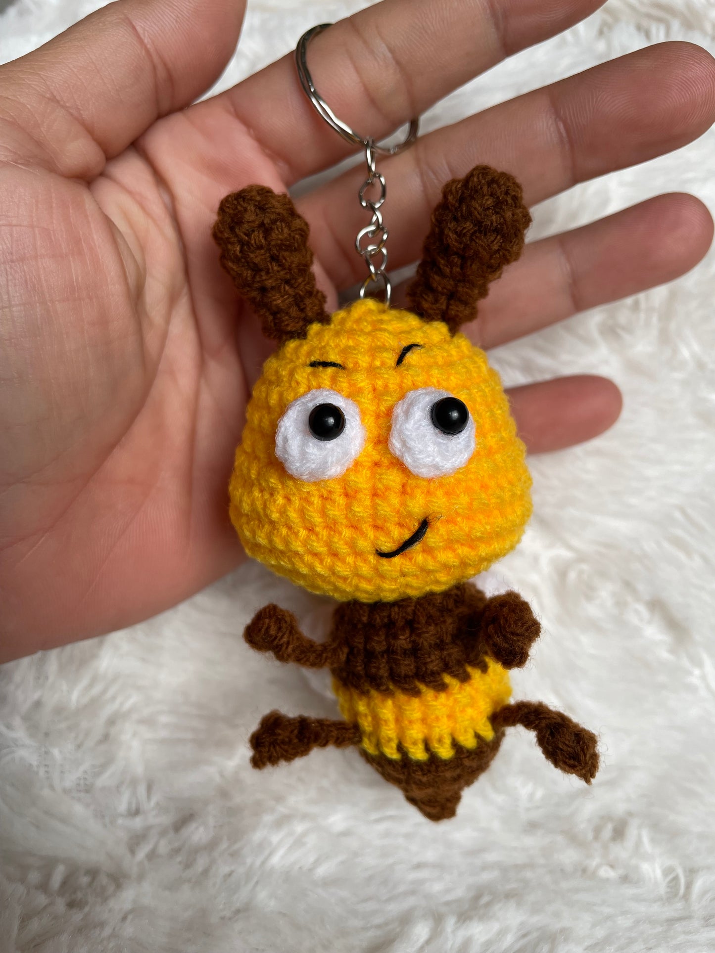 Handmade Bee Keychain 🐝✨