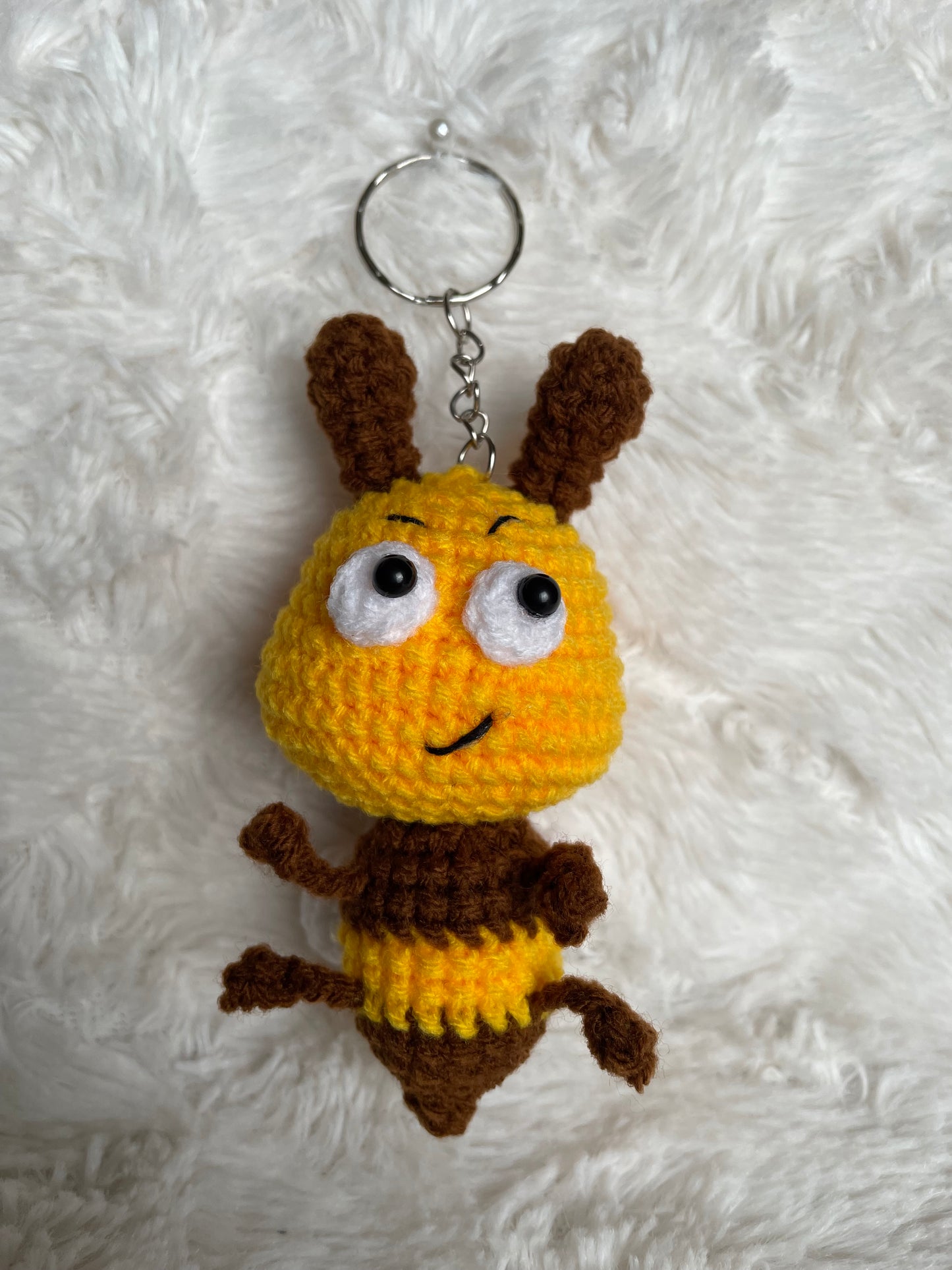 Handmade Bee Keychain 🐝✨