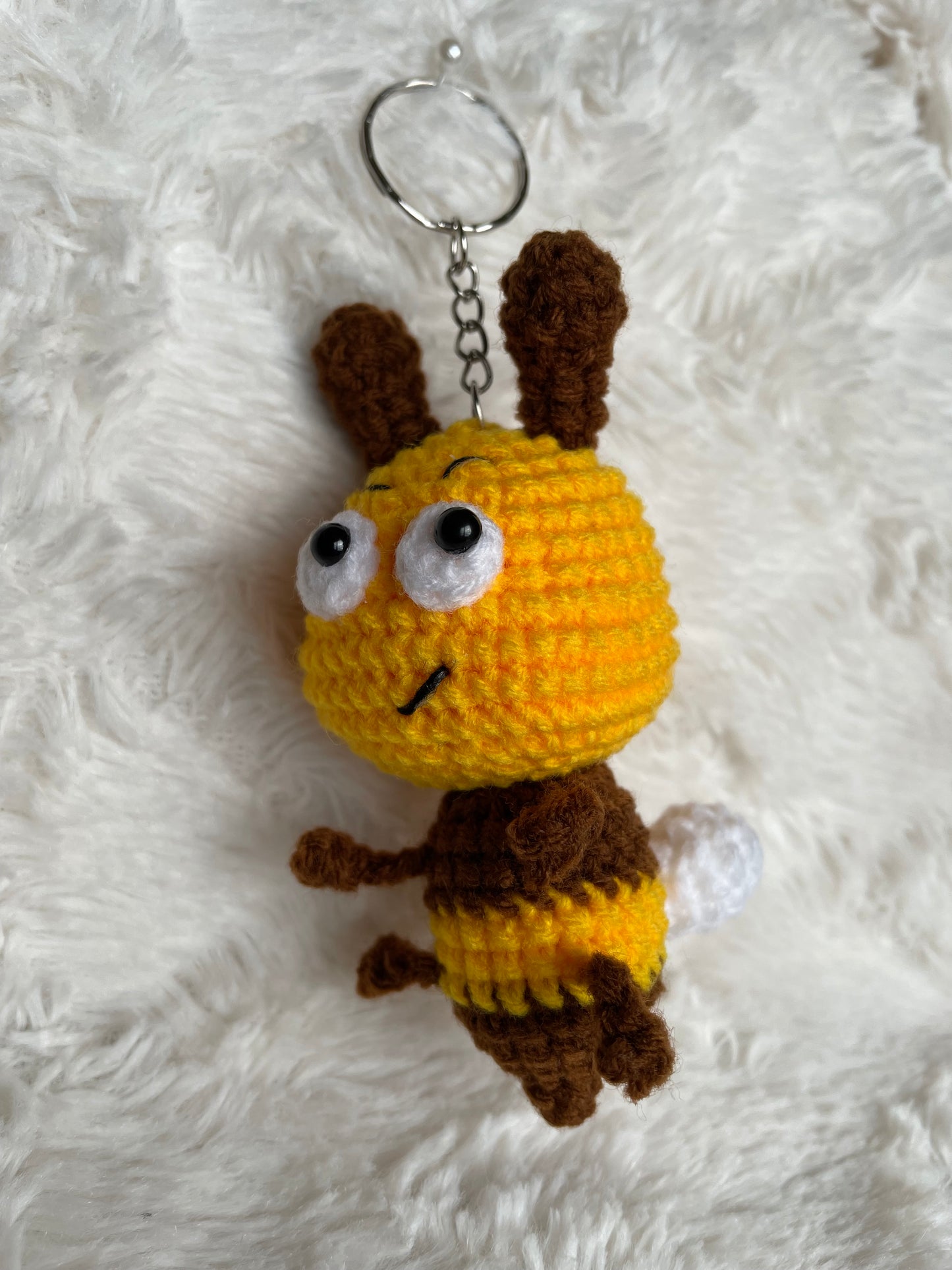 Handmade Bee Keychain 🐝✨