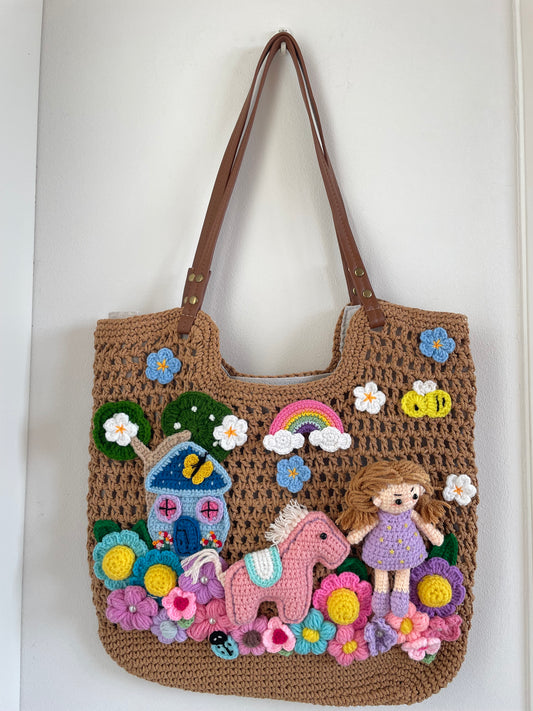 Storytelling Book Bag – Girl & Pony Dreamland 🌈🐴