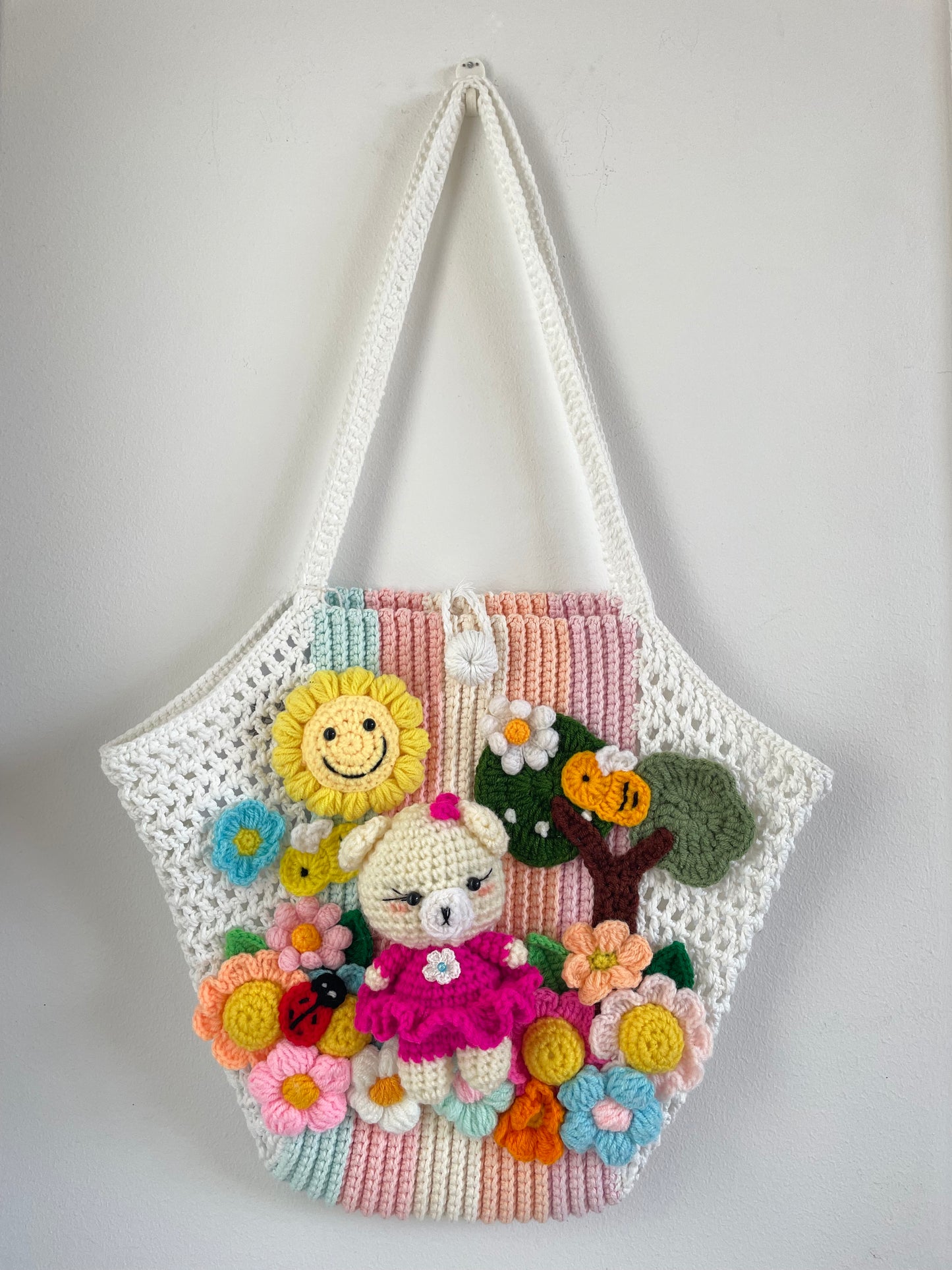 Storytelling Book Bag – Handmade Crochet Tote 🌼