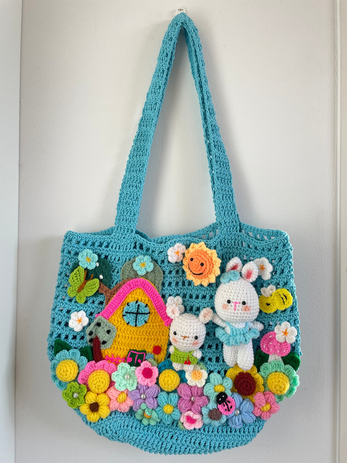 Storytelling Book Bag – Bunny Garden House 🐰🌷