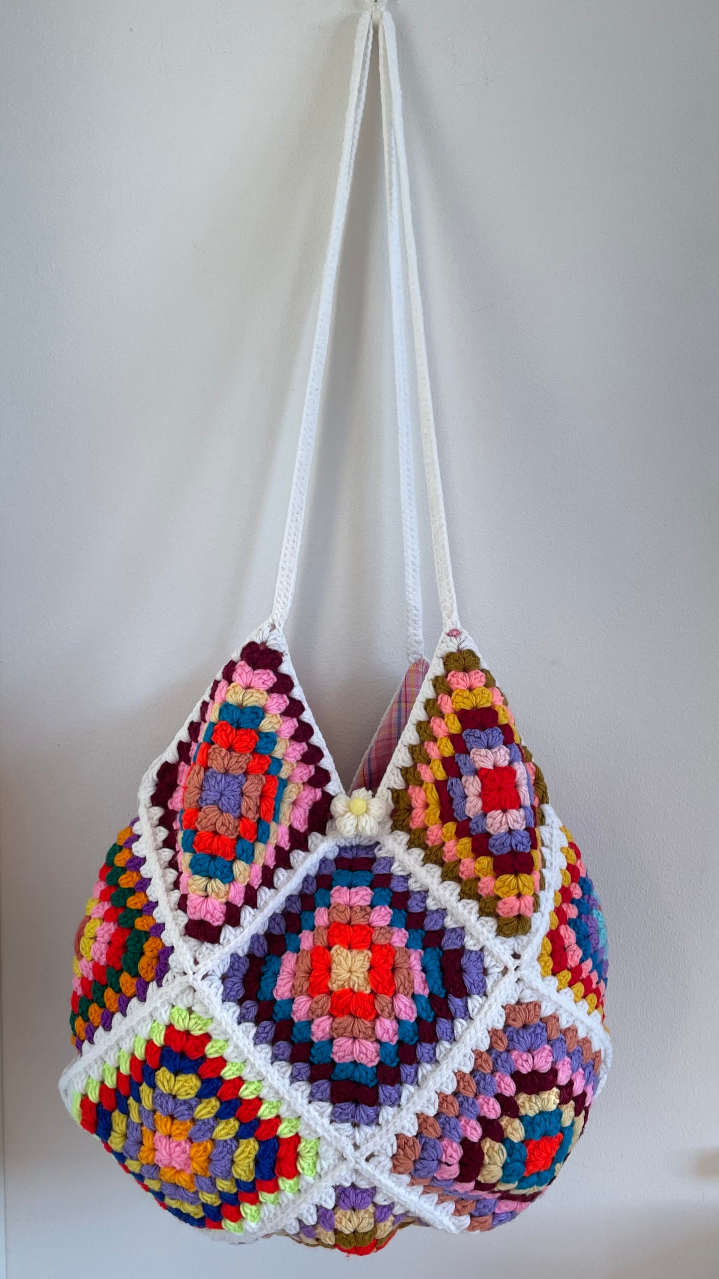 Handmade  granny square crochet bag