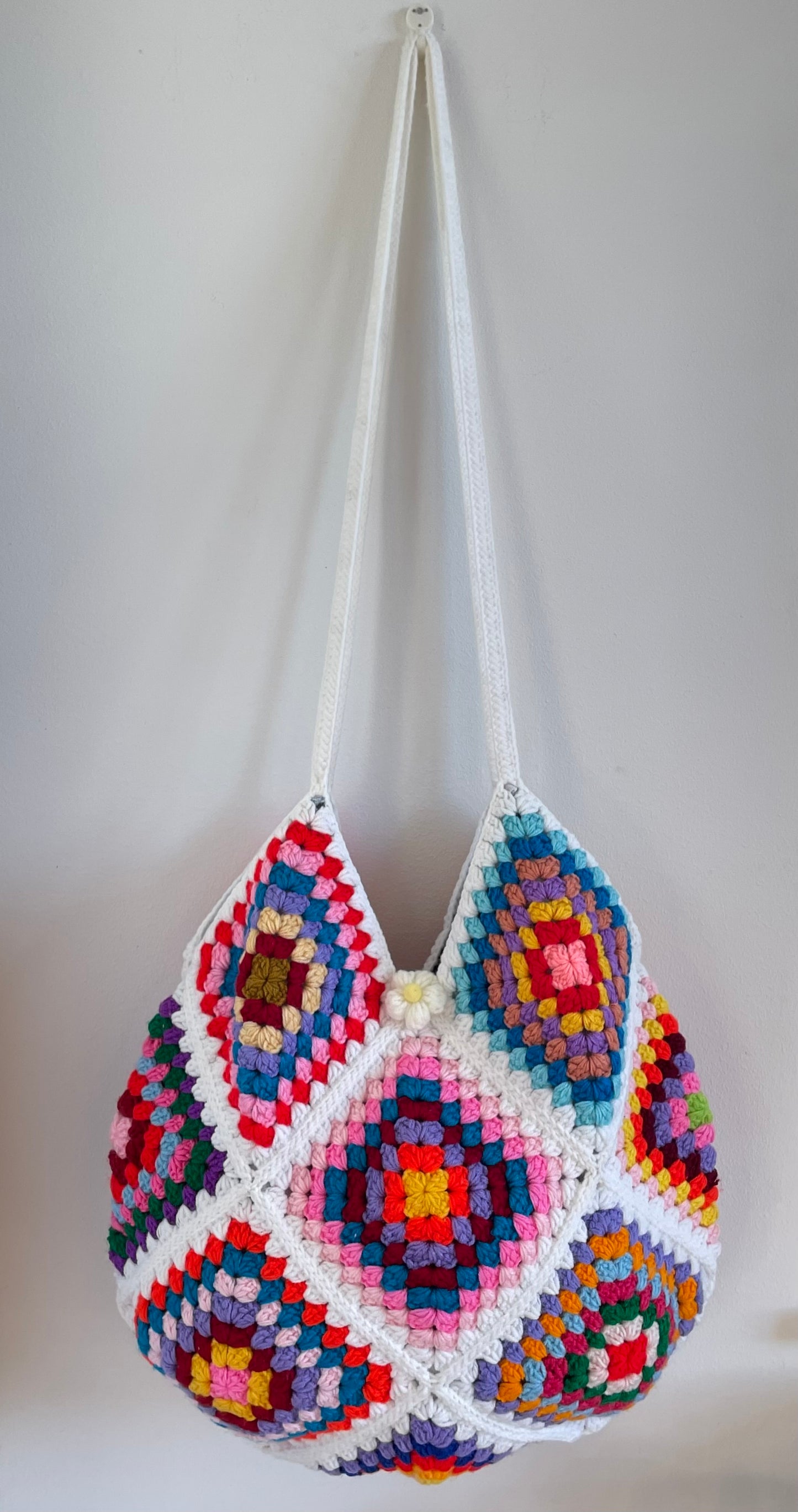 Handmade  granny square crochet bag