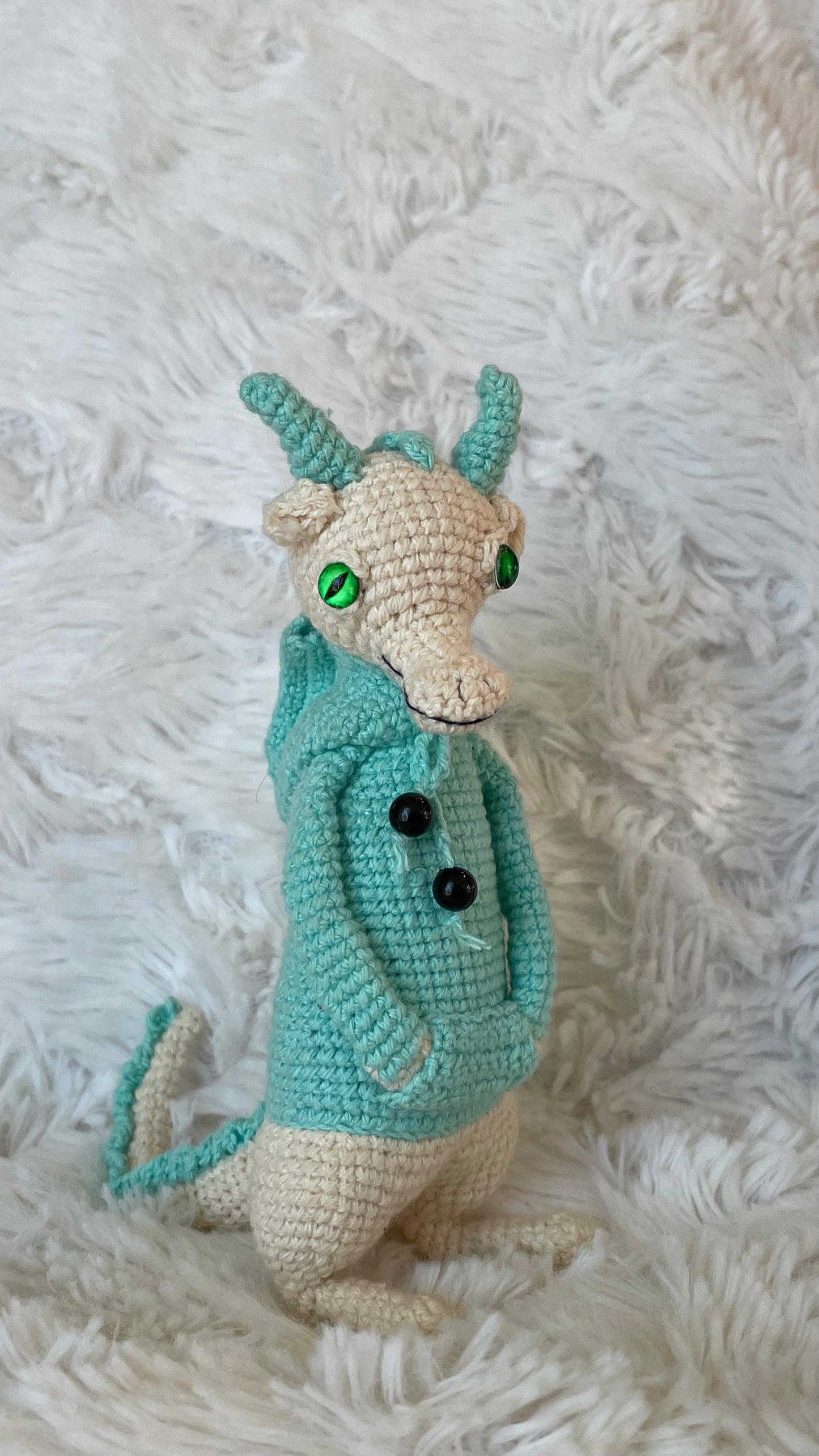 Handmade Crochet Hoodie Dragon 🐉🧶