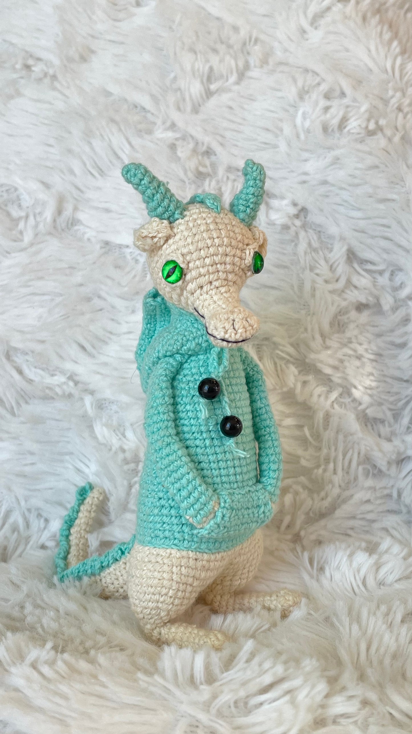 Handmade Crochet Hoodie Dragon 🐉🧶