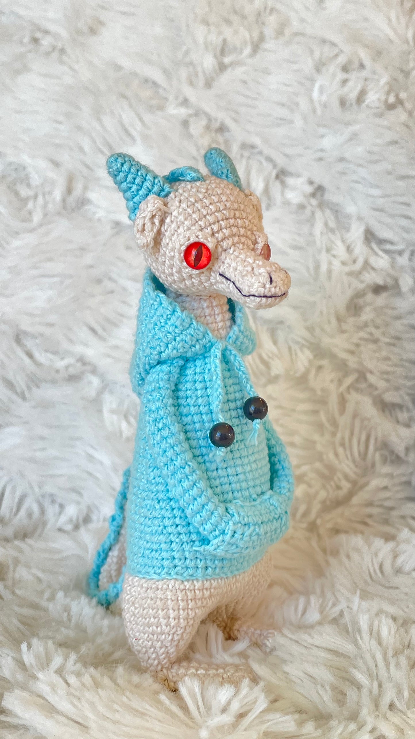 Handmade Crochet Hoodie Dragon 🐉🧶