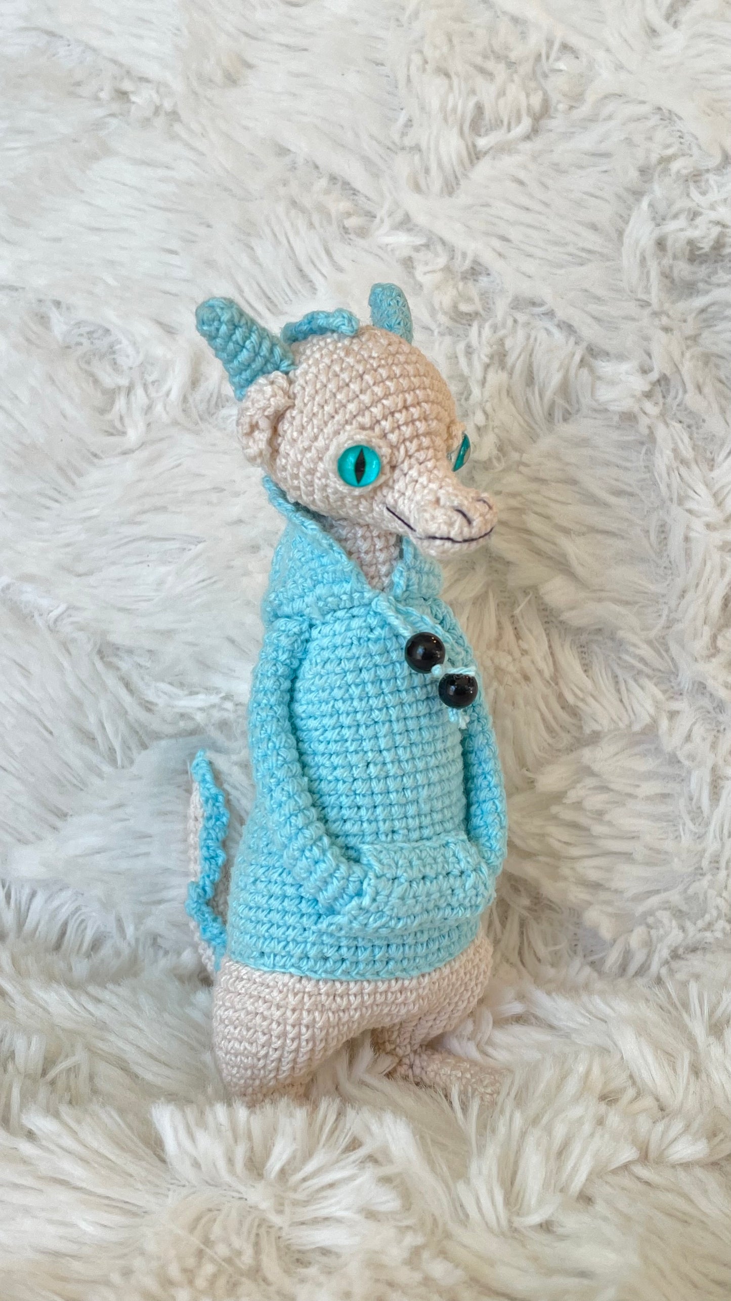 Handmade Crochet Hoodie Dragon 🐉🧶